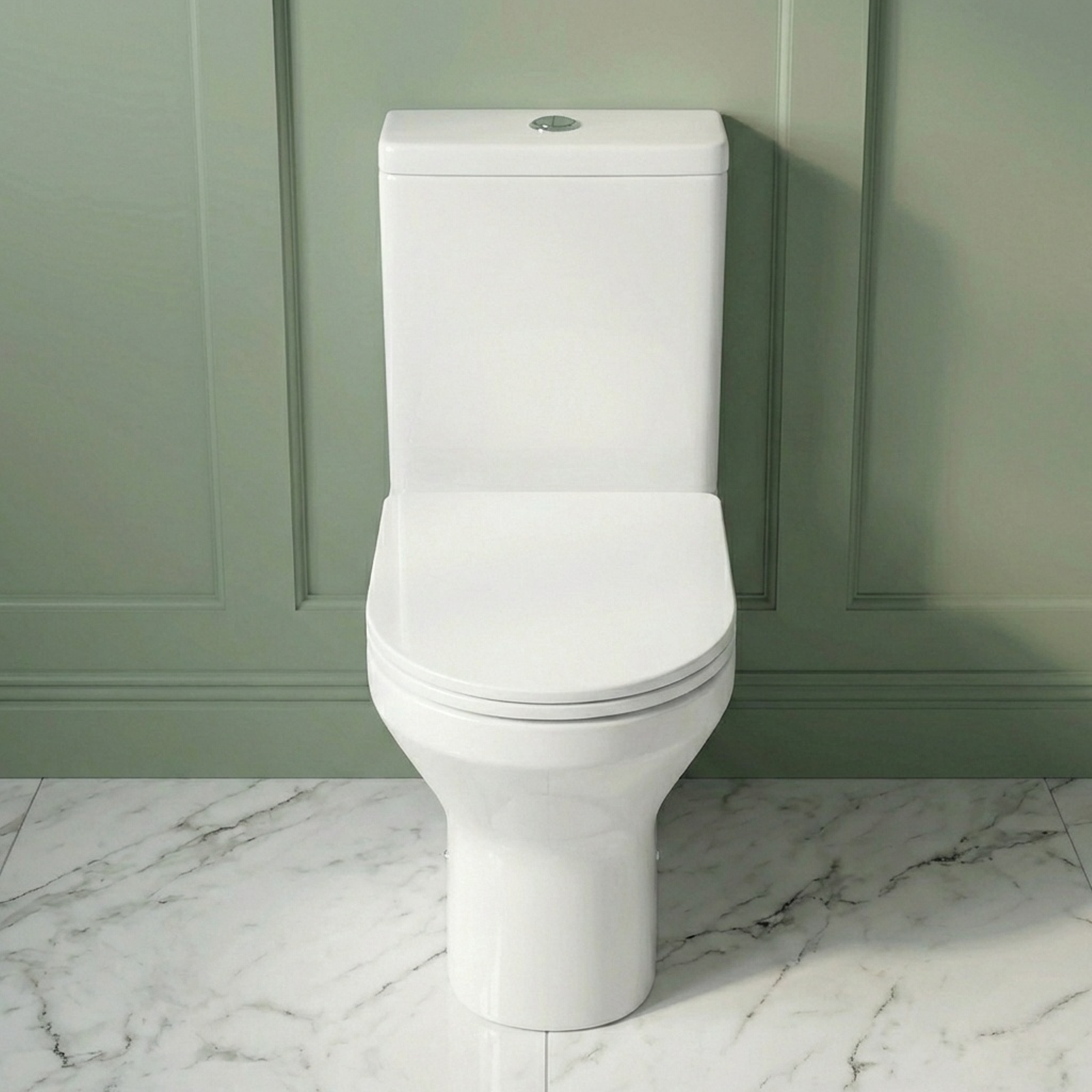 Alaska Cloakroom 500mm Anthracite PVC Freestanding Vanity & Close Coupled Toilet