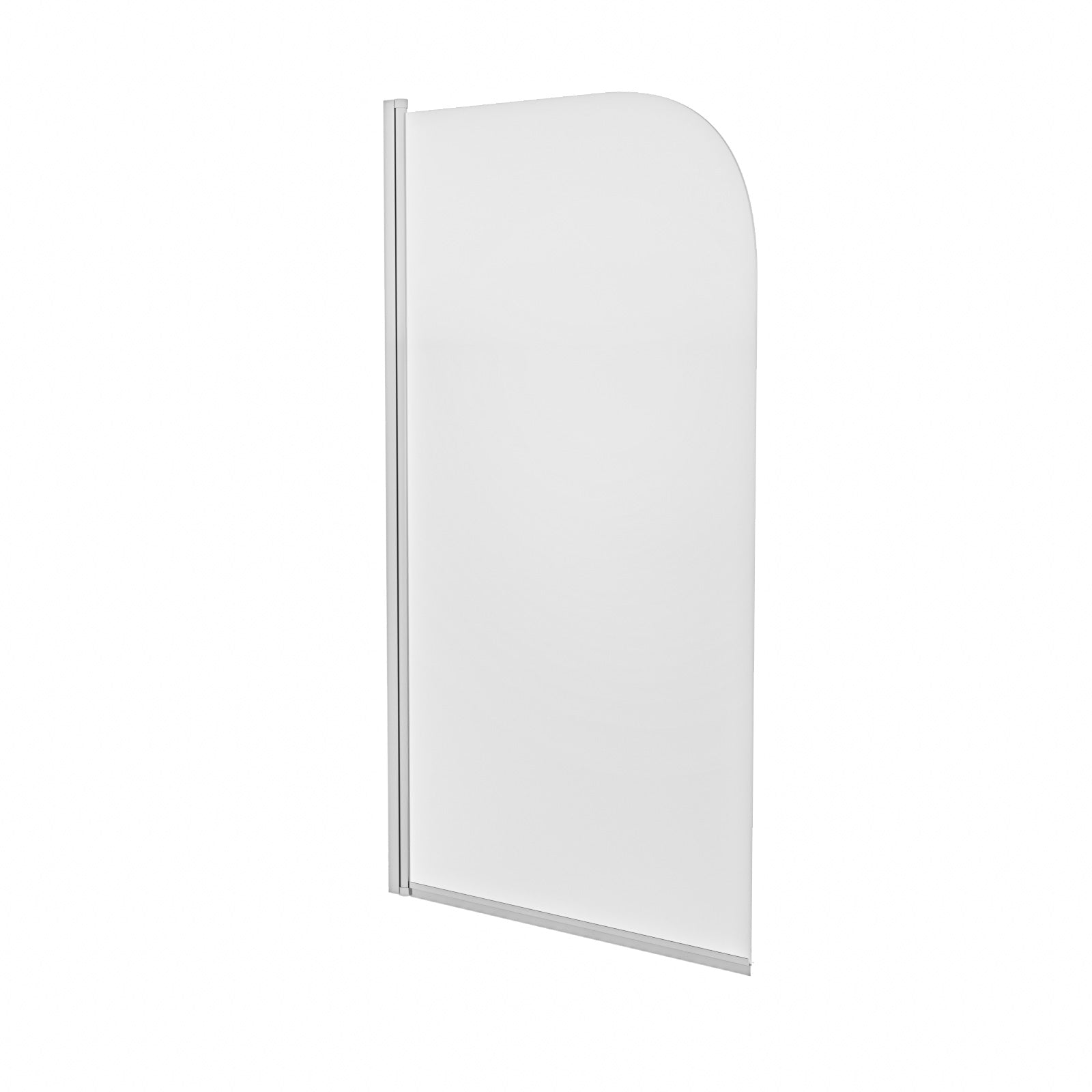Kaif 1500 x 700mm Standard Round Single Ended Bath With Legs, Bath Screen White