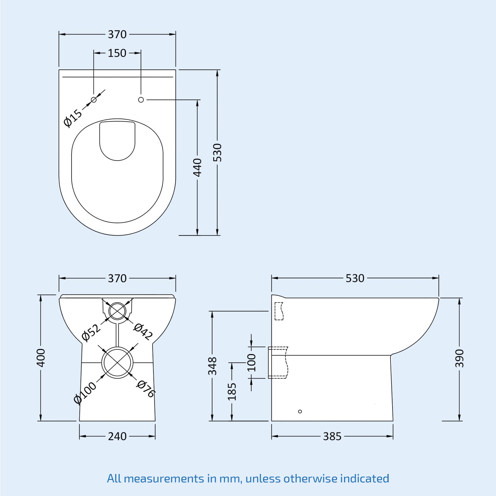 Linton Back To Wall Toilet Pan And Soft Close Seat