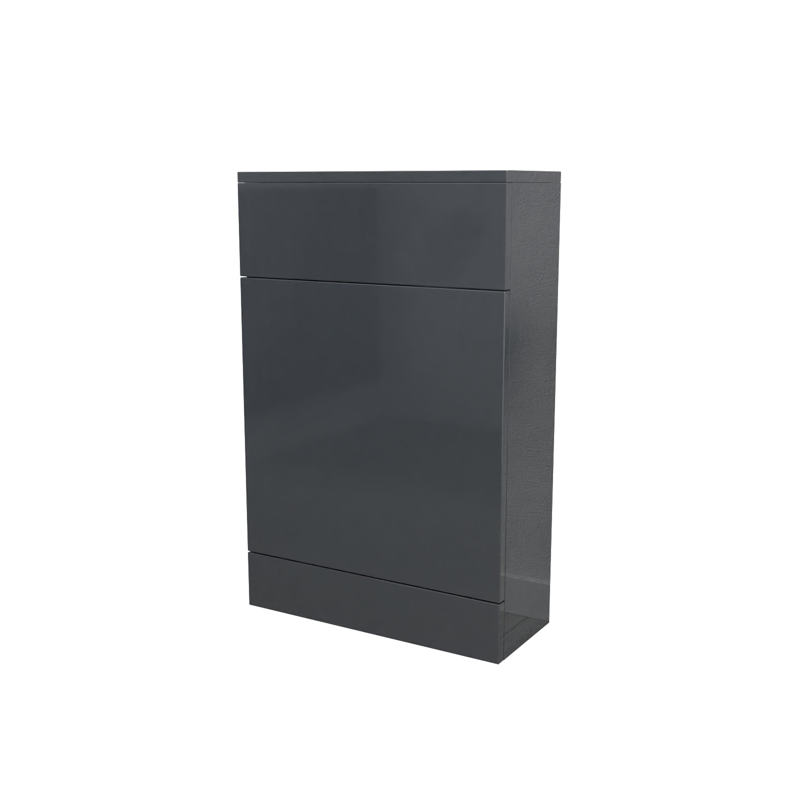 Nanuya Anthracite 500mm Freestanding Back To Wall WC Unit Bathroom