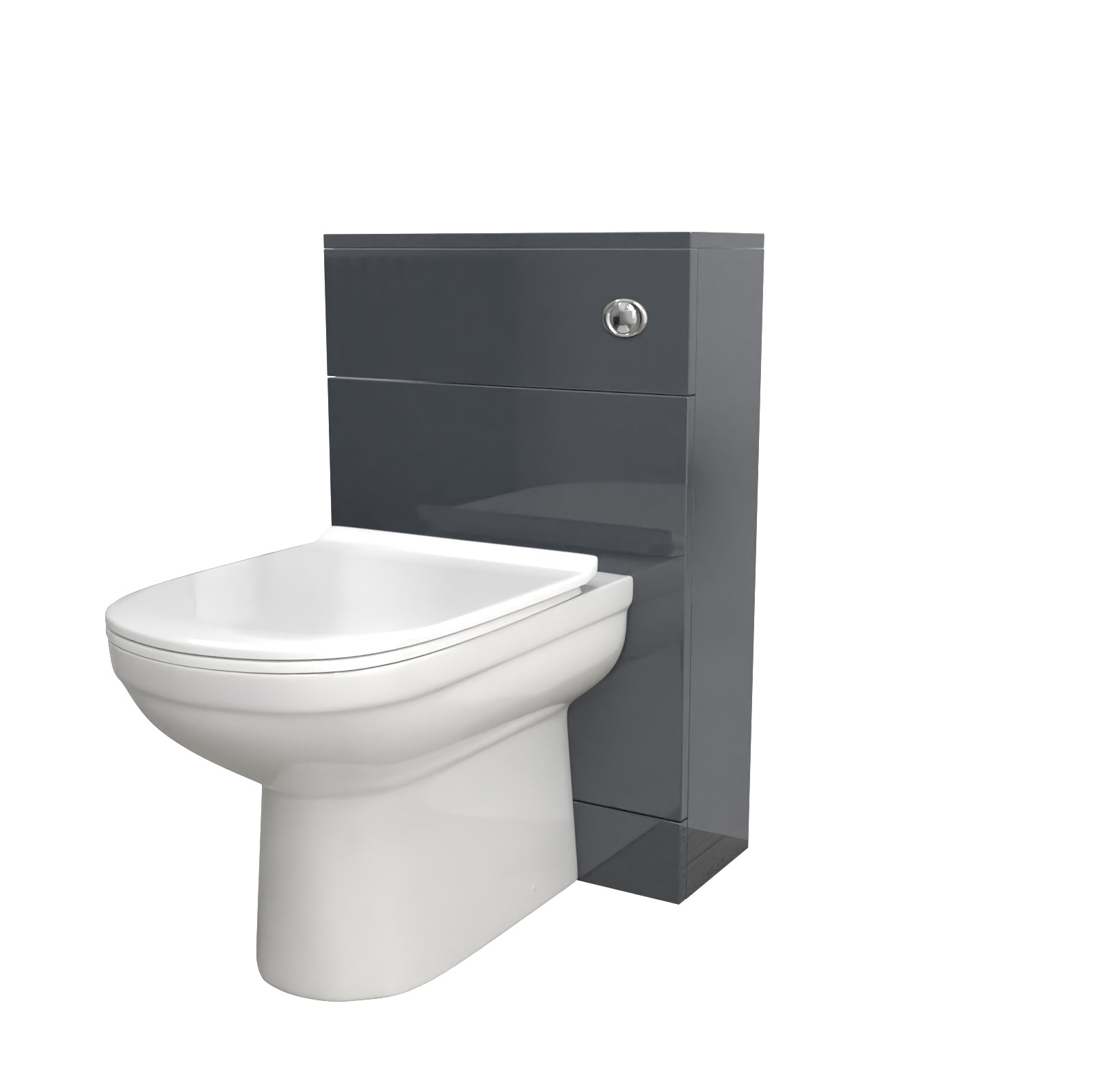 Howard Modern 500mm Back To Wall Toilet with WC Bathroom Anthracite