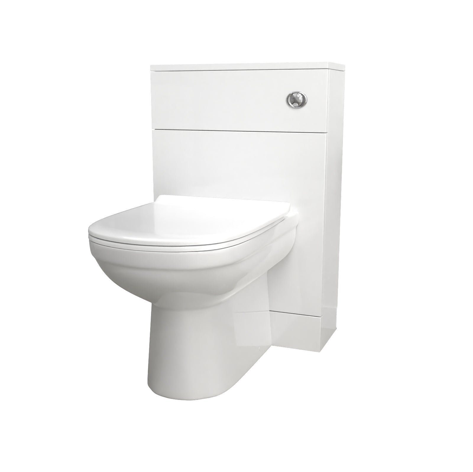 Howard Modern 500mm Back To Wall Toilet with WC Bathroom White