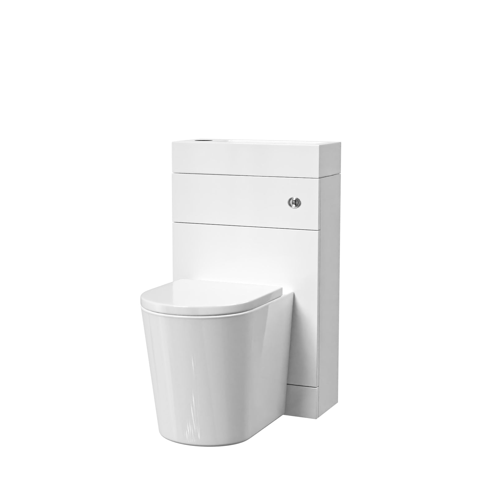 Eslo Compact 2-in-1 Back to Wall Toilet and WC Unit Combined Basin