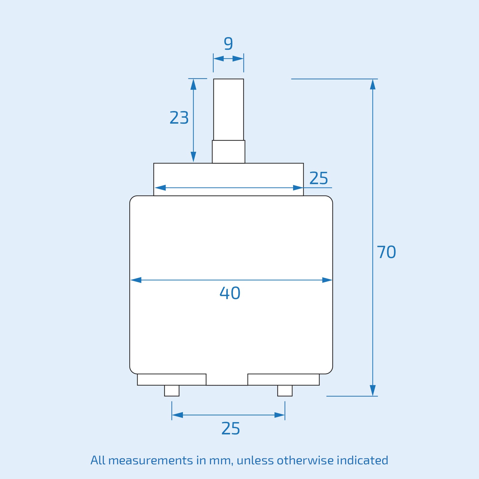 Sedal Basin Mono Tap Ceramic Disk Replacement Cartridge 40mm