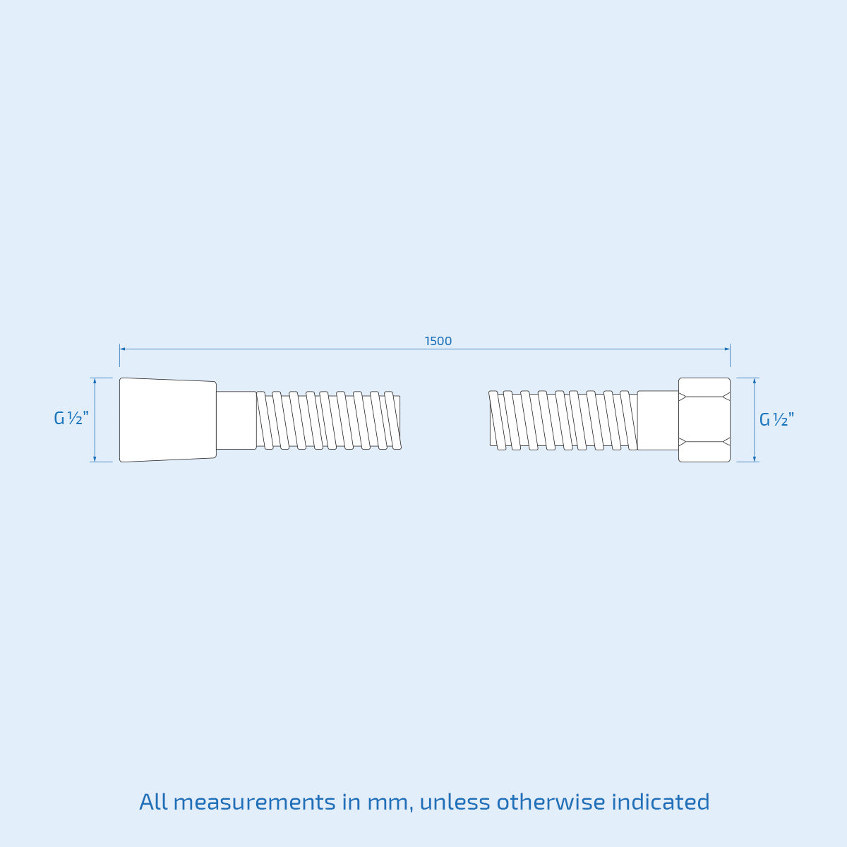 Chrome Round 3 Way Concealed Mixer Shower Valve Pencil Handset Bath Filler