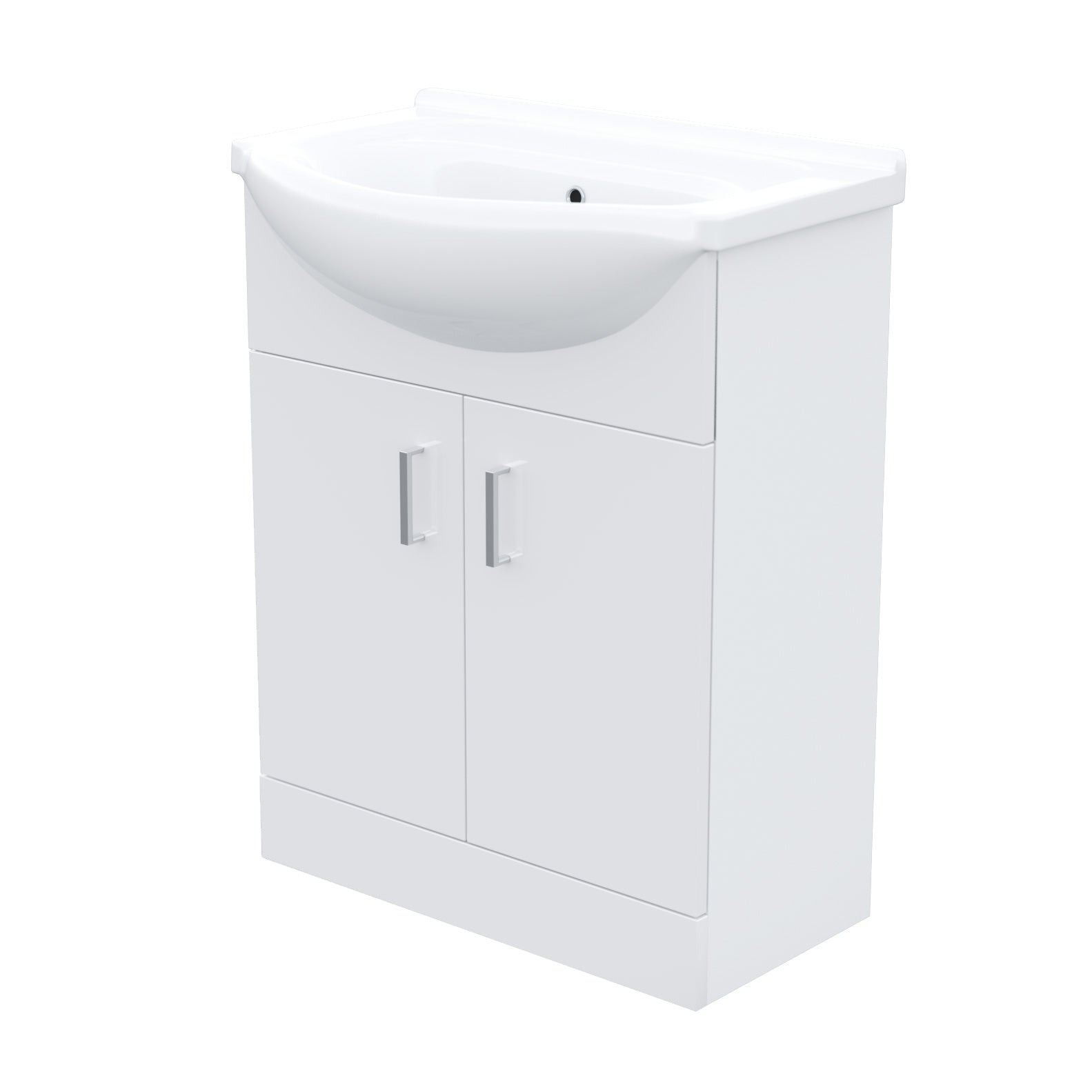 Ellen 550mm Vanity Basin Unit, WC Unit & Elso Back To Wall Toilet White