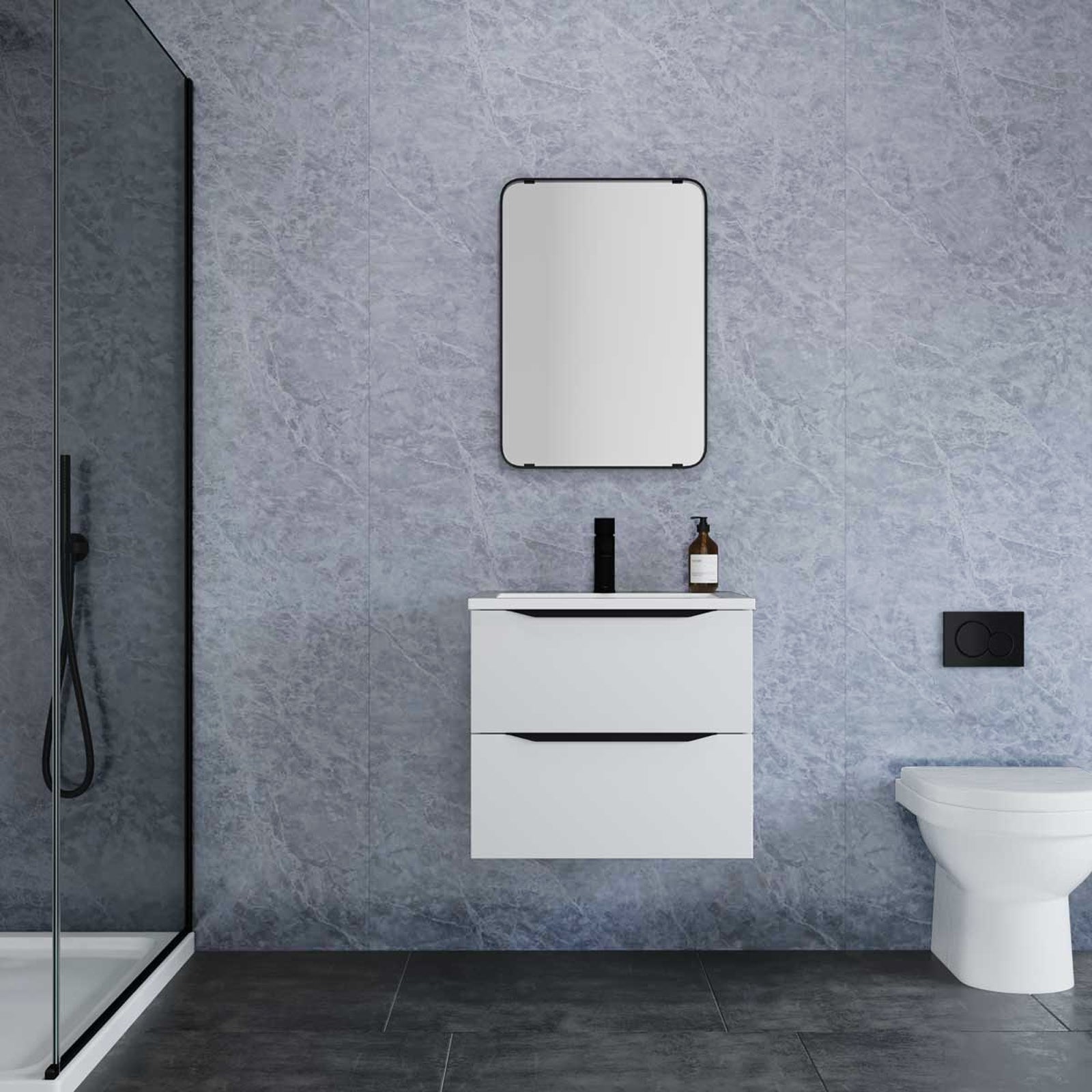 PVC Wall Panel Capri Light Grey Matt 1000 x 2400 x 10mm