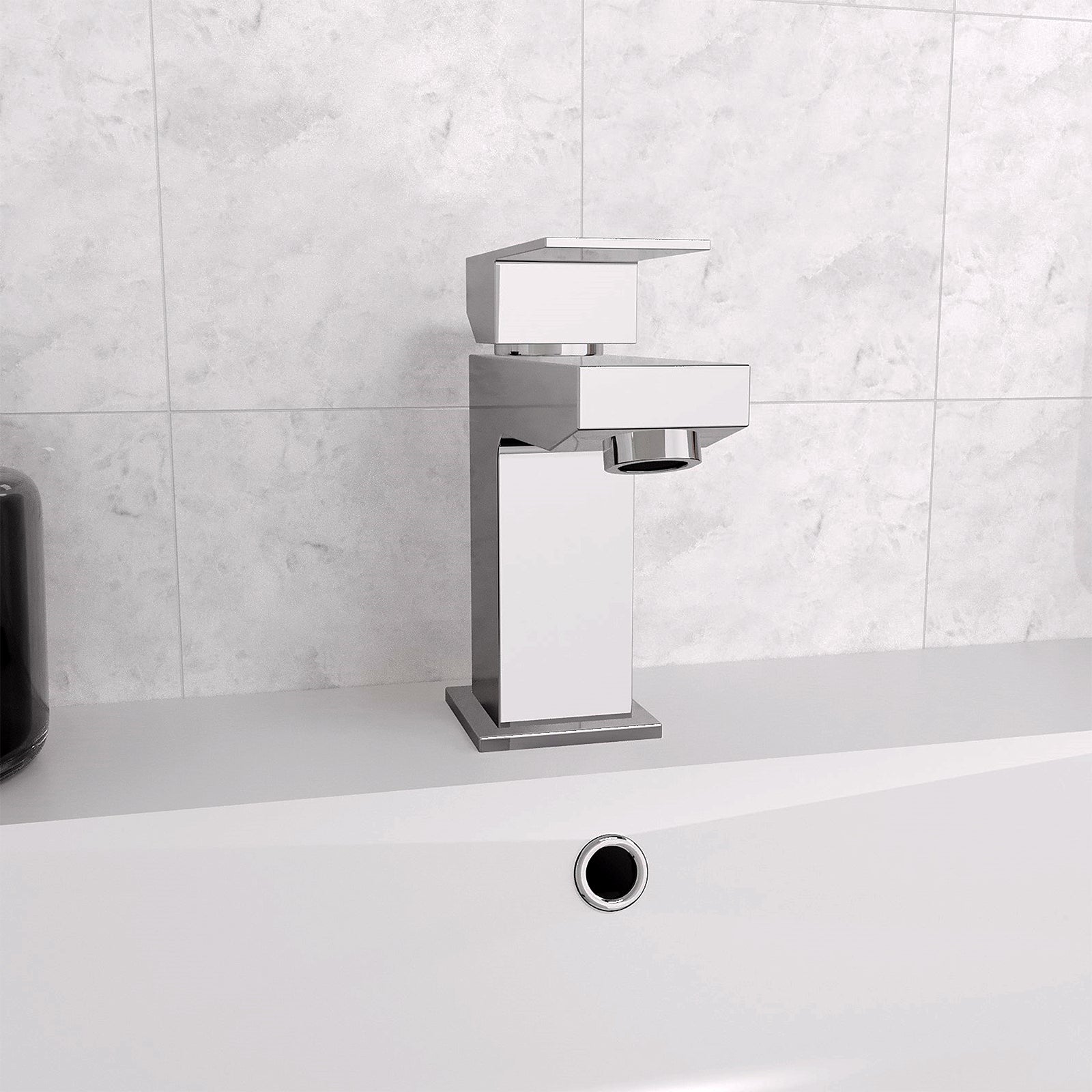 Leon Bathroom Basin Mixer Tap With Basin Waste Chrome