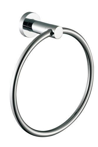 Round Wall Mounted Modern Towel Ring Chrome