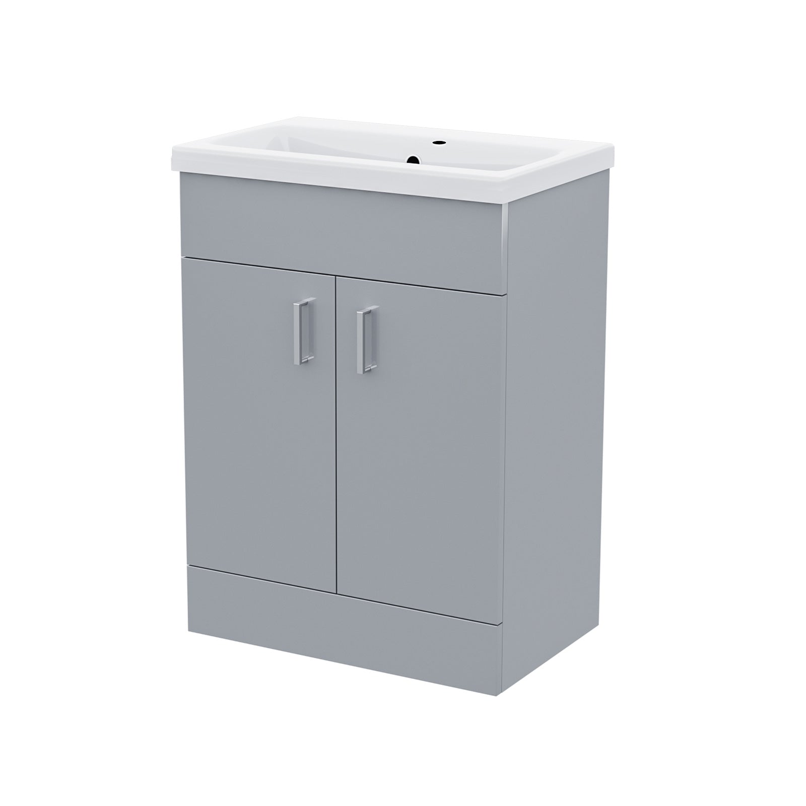 Nanuya 600mm Freestanding Grey Vanity Unit With Basin