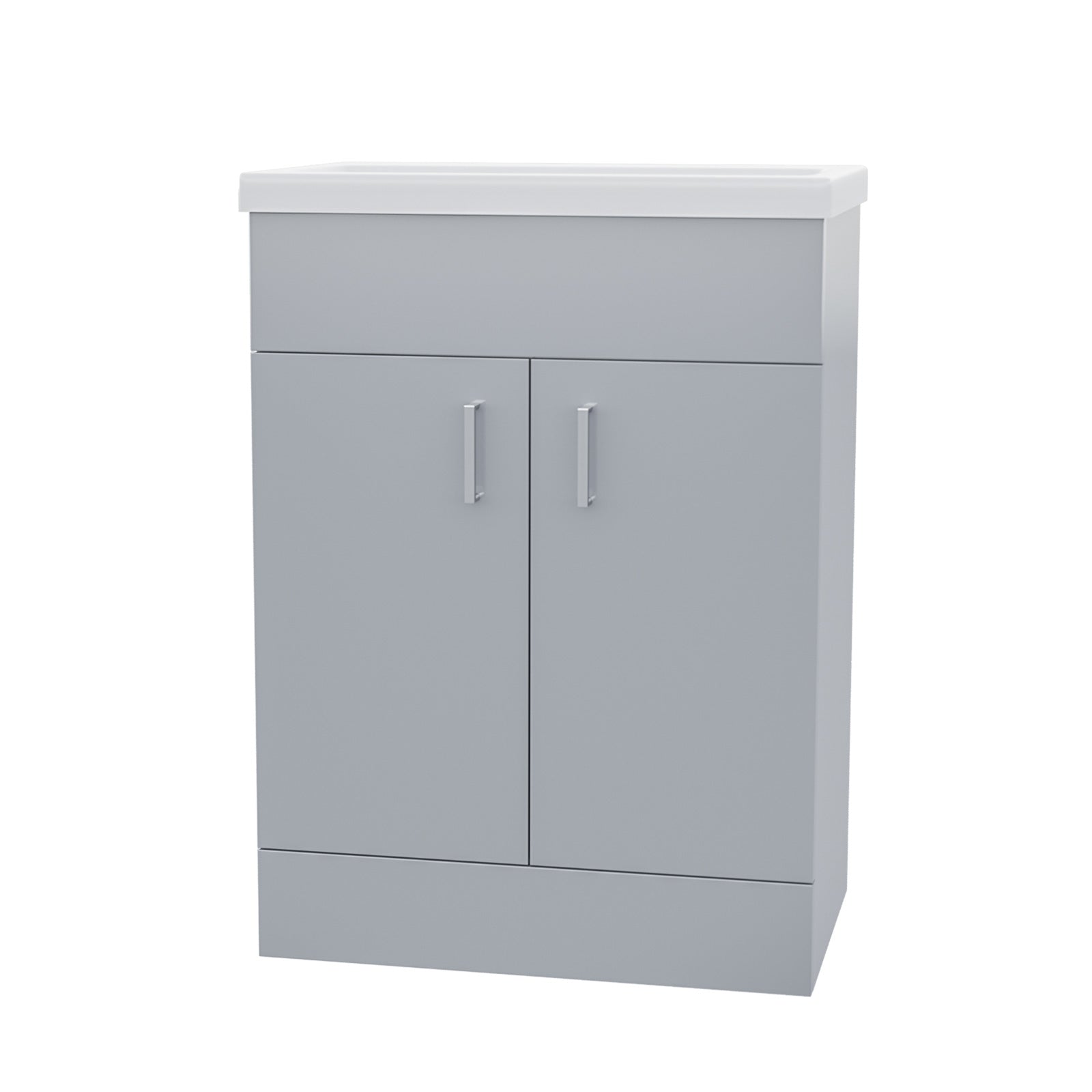 Nanuya 600mm Freestanding Grey Vanity Unit With Basin