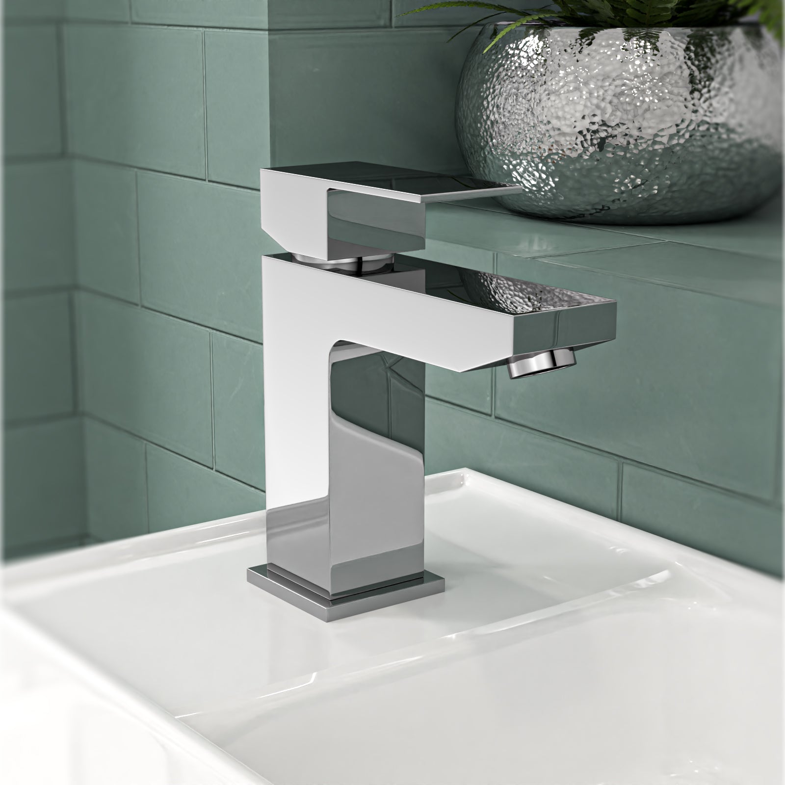 Nanuya Matte Grey 400mm Cloakroom Vanity Basin Unit Basin Mixer Tap & Waste