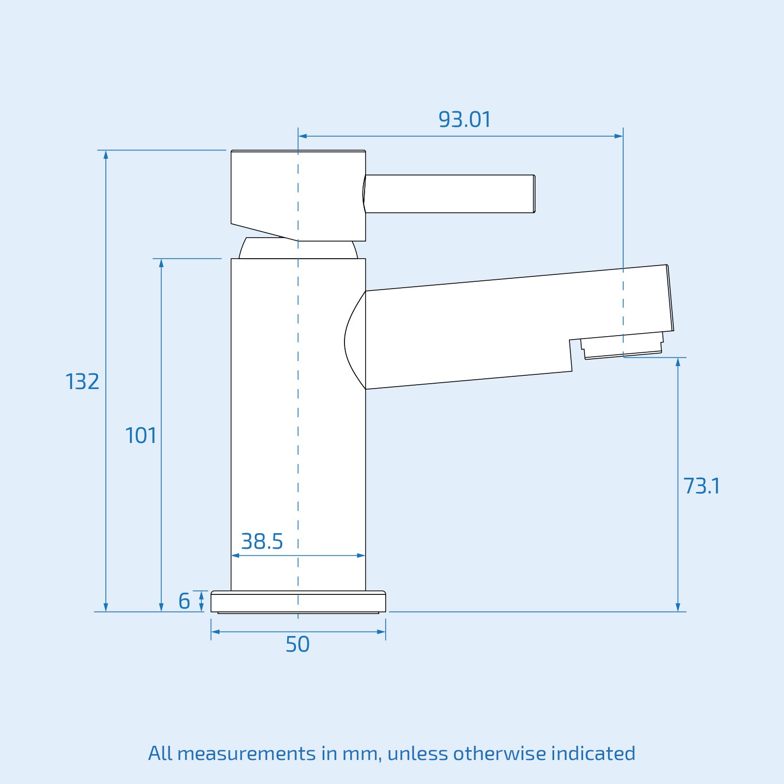 Nes Home Matte Grey 400mm Cloakroom Vanity Basin Unit Mixer Tap & Waste