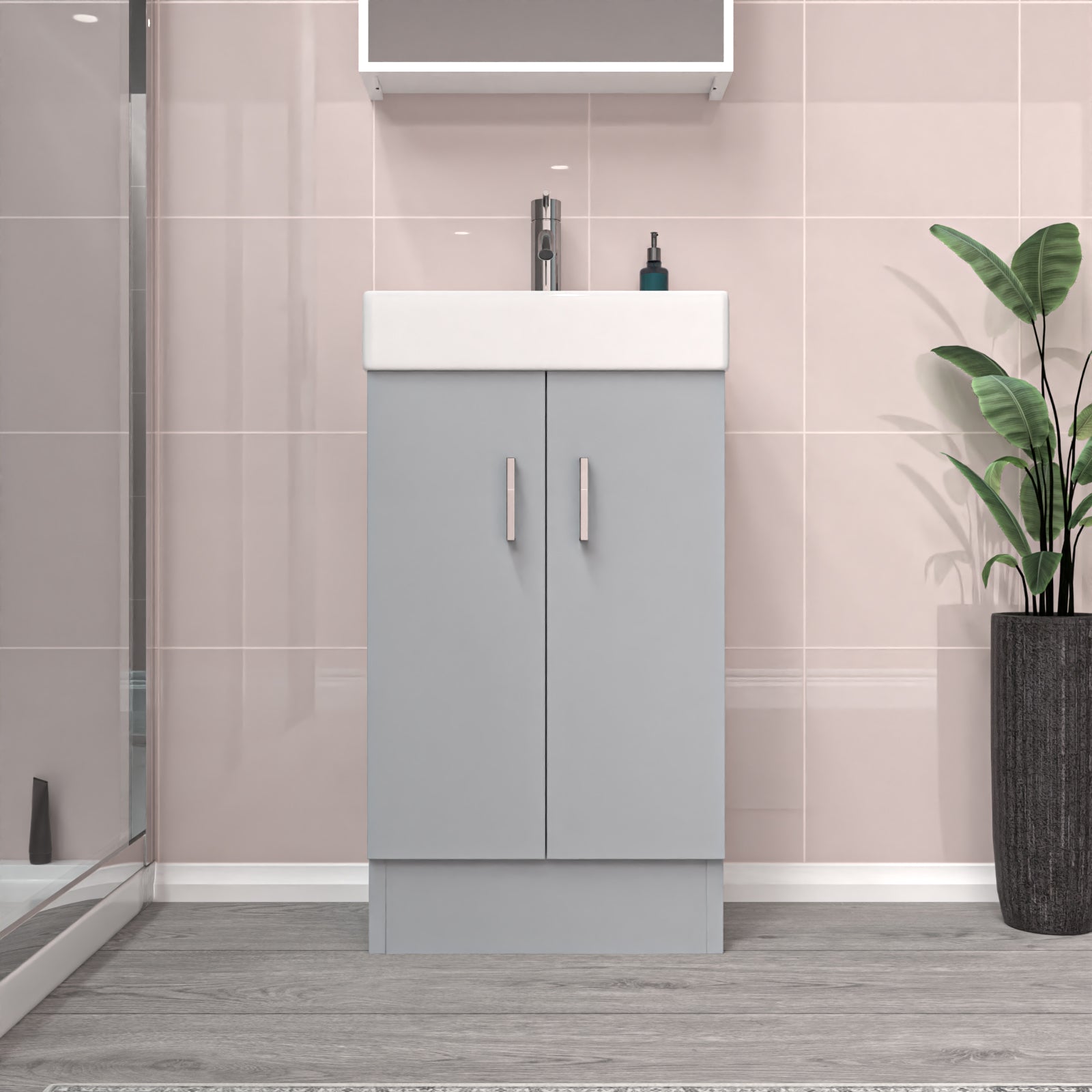 Nanuya 450mm Matte Grey Freestanding Vanity Unit with Basin