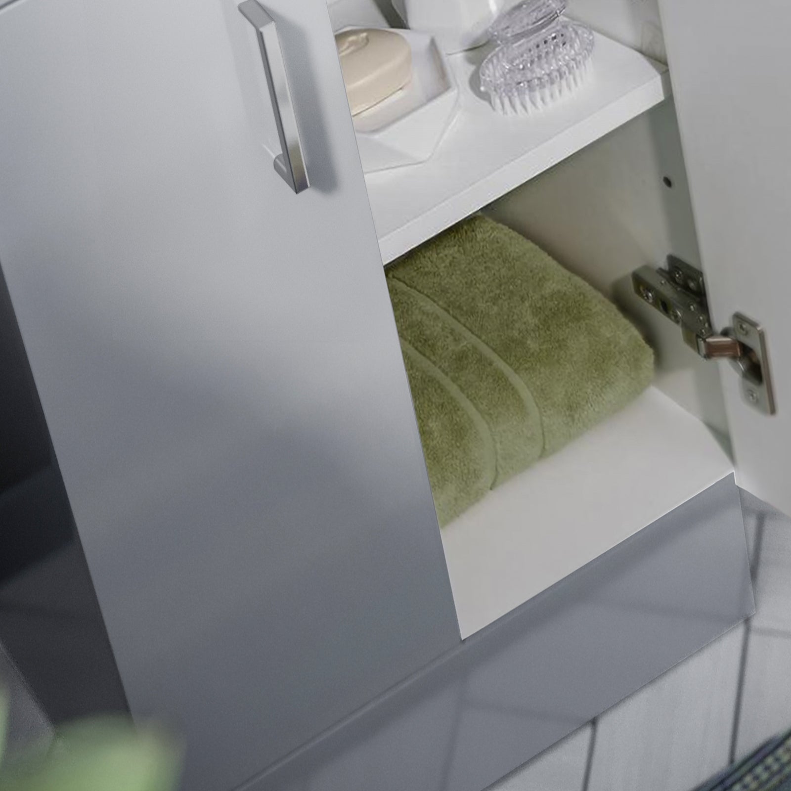 Nanuya 450mm Matte Grey Basin Vanity & Square White Close Coupled Toilet