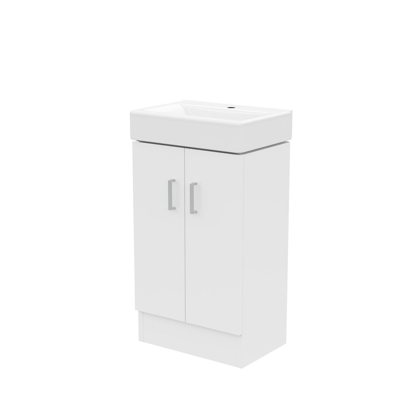 Nanuya 450mm White 2 Doors Basin Vanity Unit Bathroom Cabinet