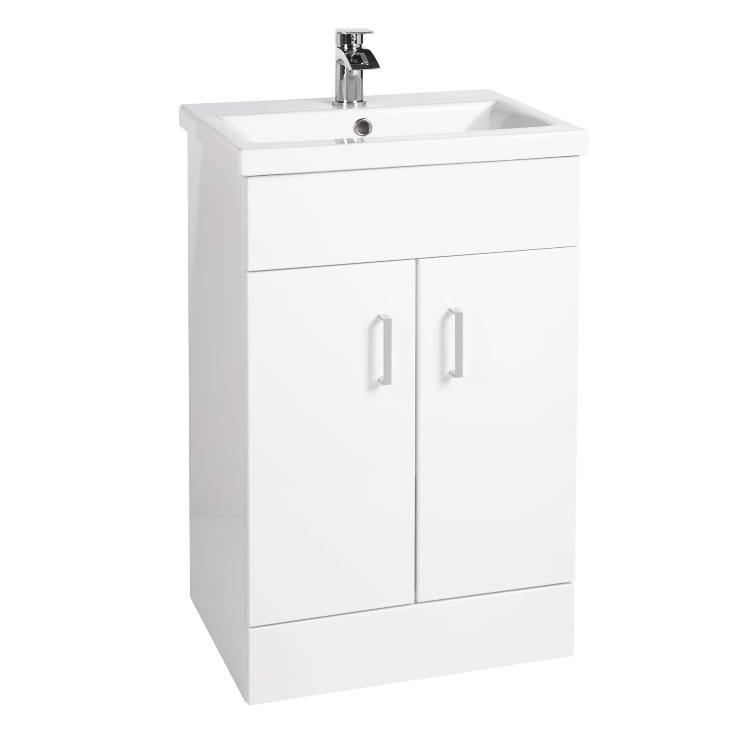 Nanuya 1000mm Floor Standing White Vanity, Basin & BTW Rimless Toilet