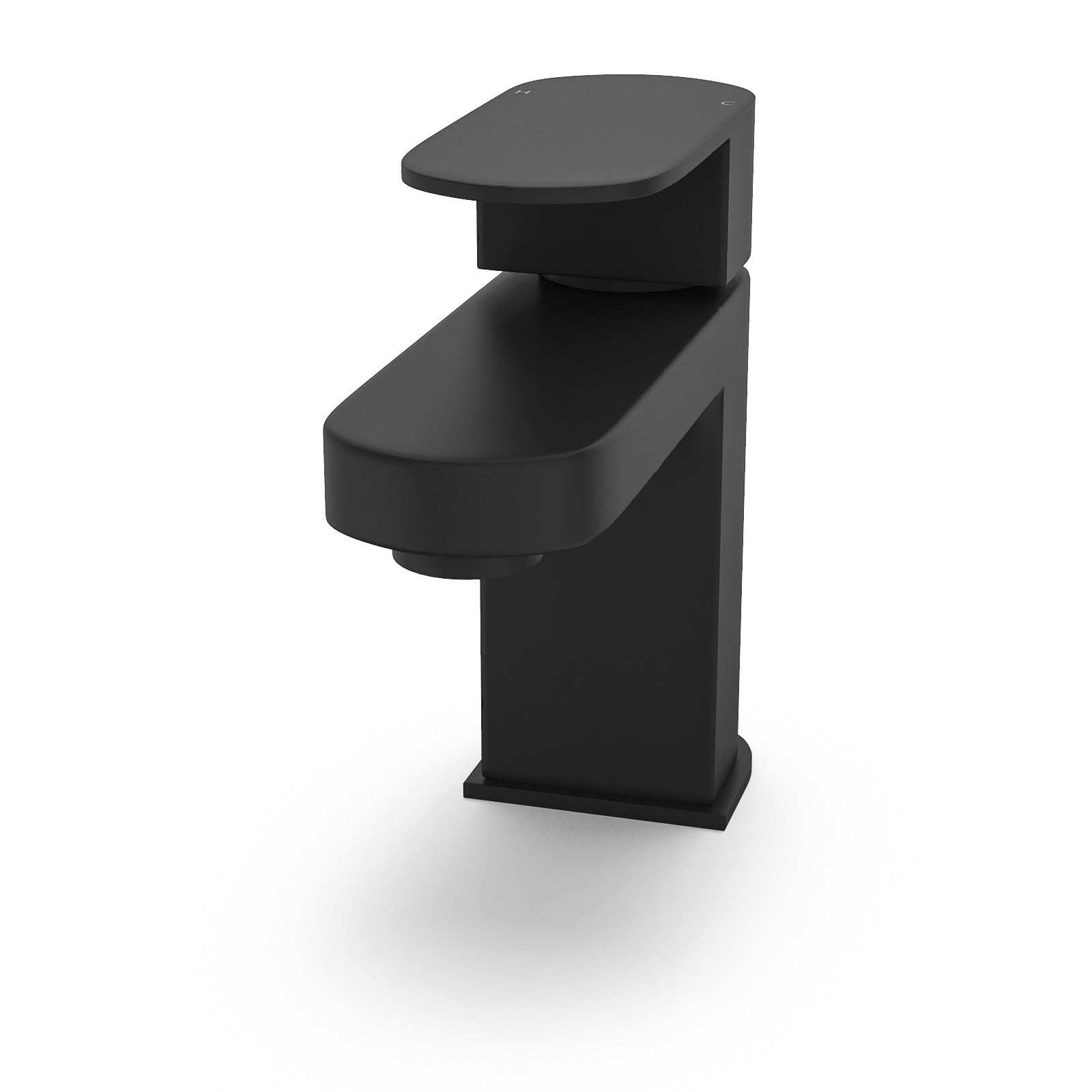 Eclipse Contemporary Matte Black Basin Sink Mono Mixer Tap And Waste