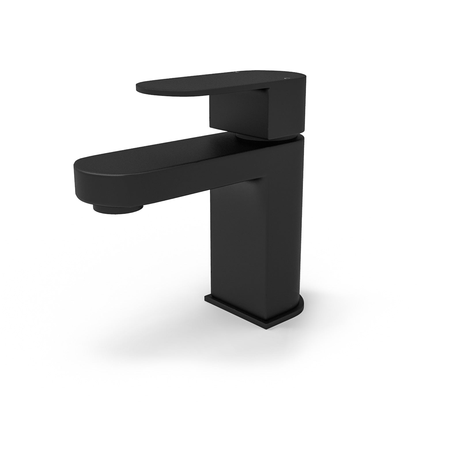 Eclipse Contemporary Matte Black Basin Sink Mono Mixer Tap And Waste