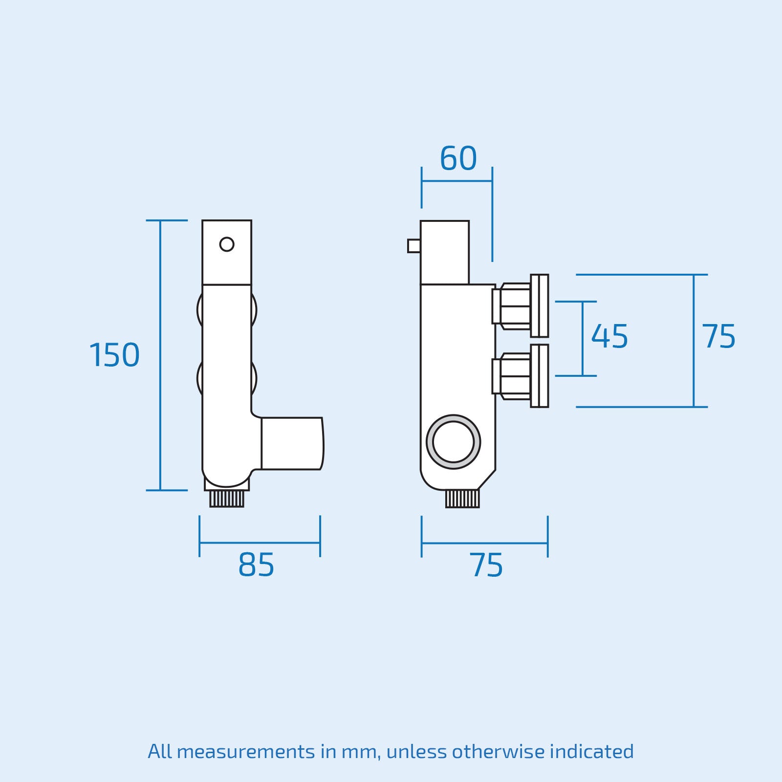 Modern Matte Black Bidet Douche Mini Thermostatic Bar Valve And Spray Kit with Black Plate Bracket