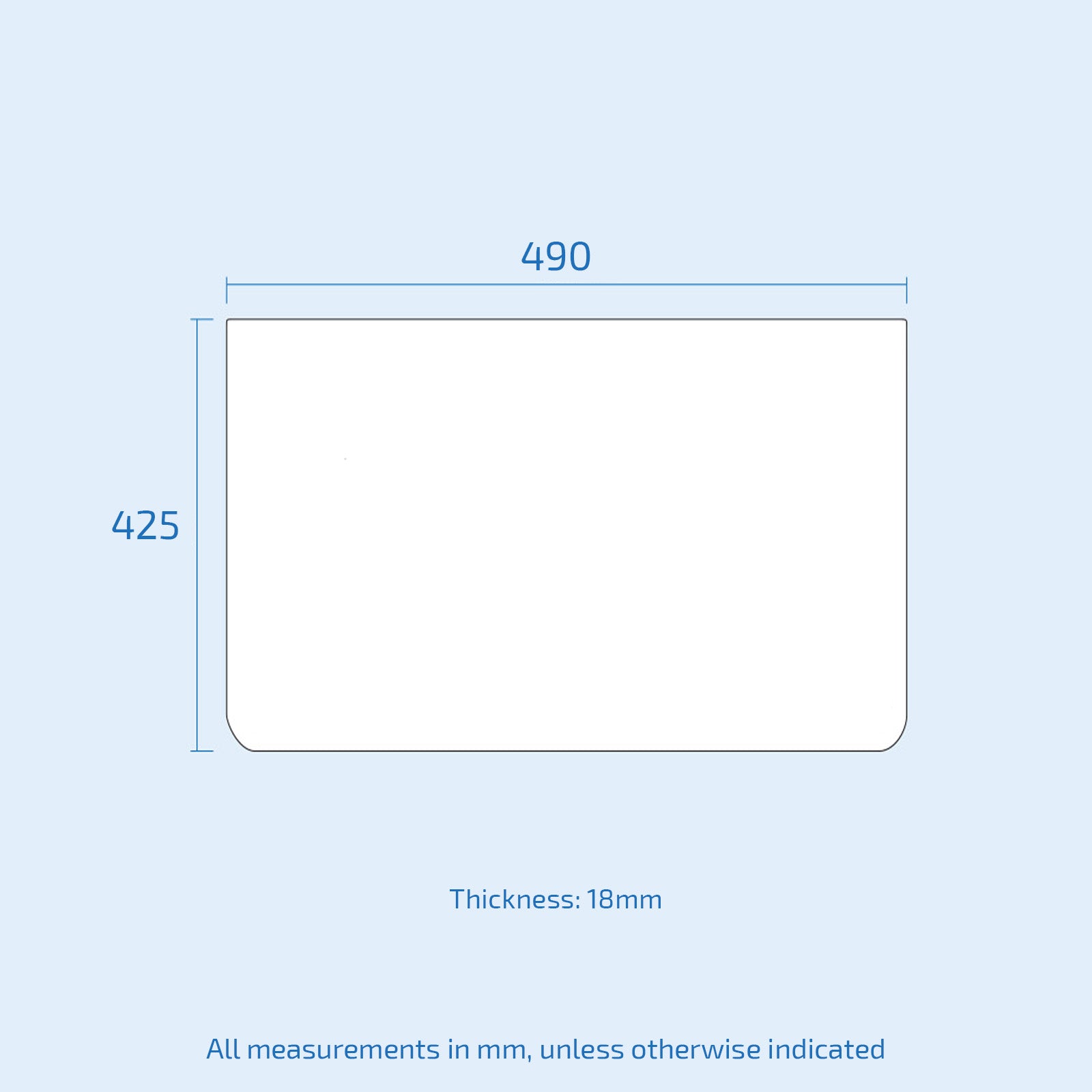 Merton 500mm White Drawers Vanity, Worktop & Square Rounded Corner Basin