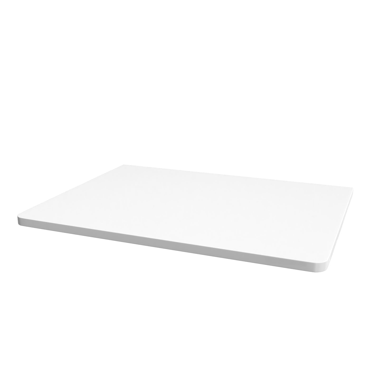 Merton 600mm White Round Corner MDF Bathroom Worktop For Vanity Cabinet