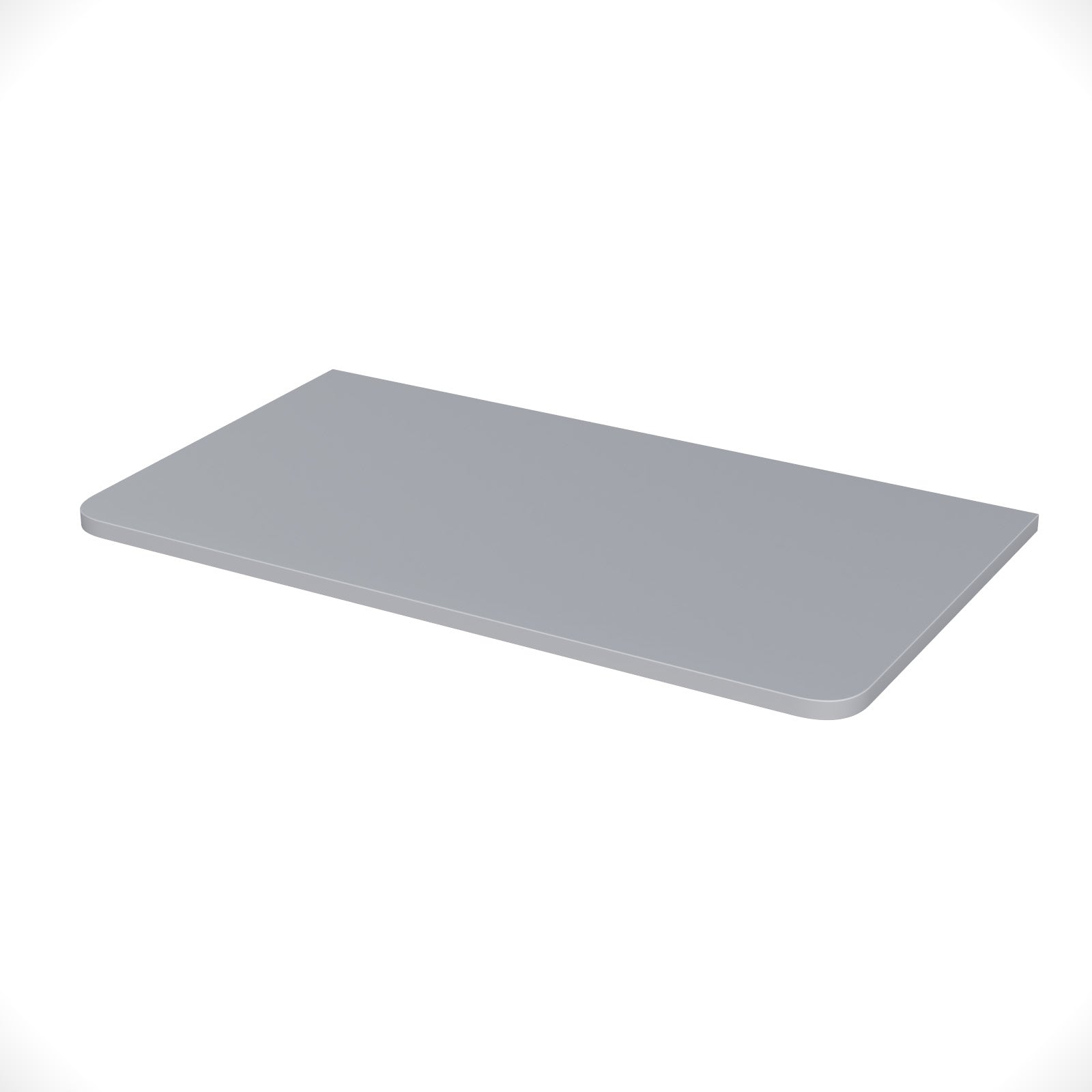 Merton 800mm Matte Grey Round Corner MDF Bathroom Worktop For Vanity Cabinet