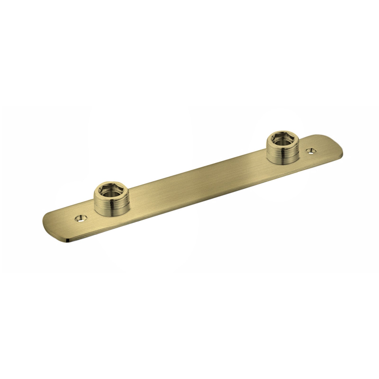 Brushed Brass Wall Easy Fixing Plate Kit for Bar Shower Valves
