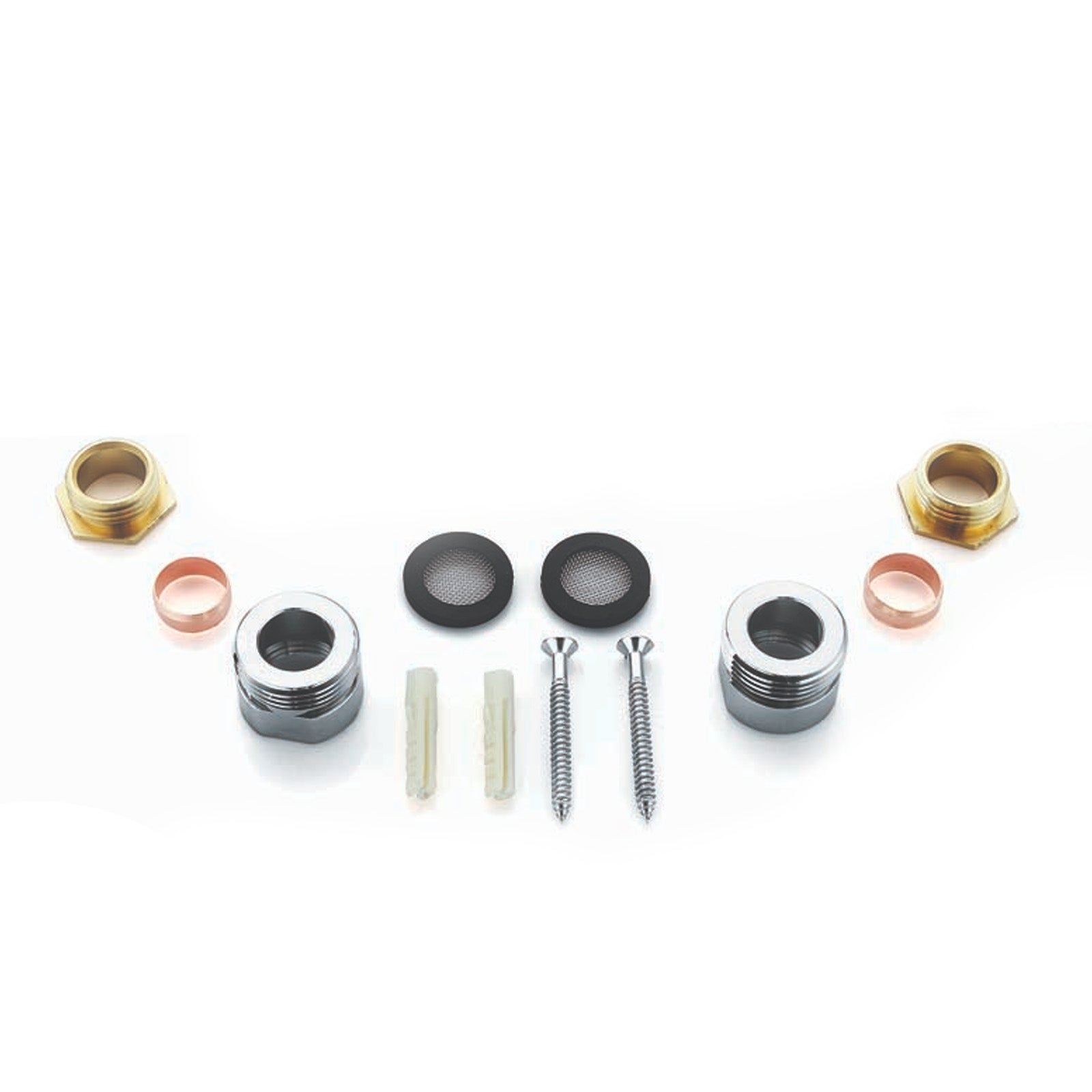 Black Wall Easy Fixing Plate Kit for Bar Shower Valves