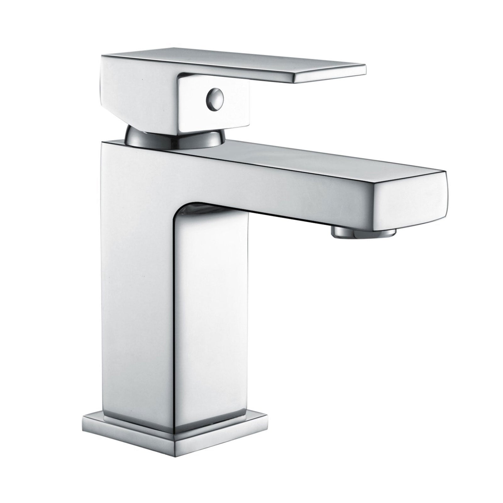 Brayton Contemporary Square Bath Shower Mixer And Basin Mono Mixer Tap Set