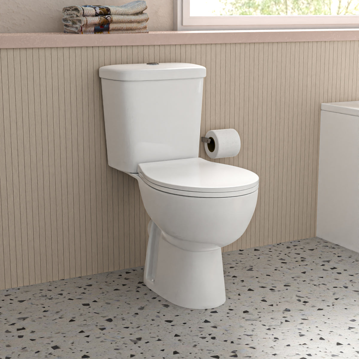 Bathroom Suite 1500mm Bathtub With Panel, Vanity and Toilet With Bath Filler