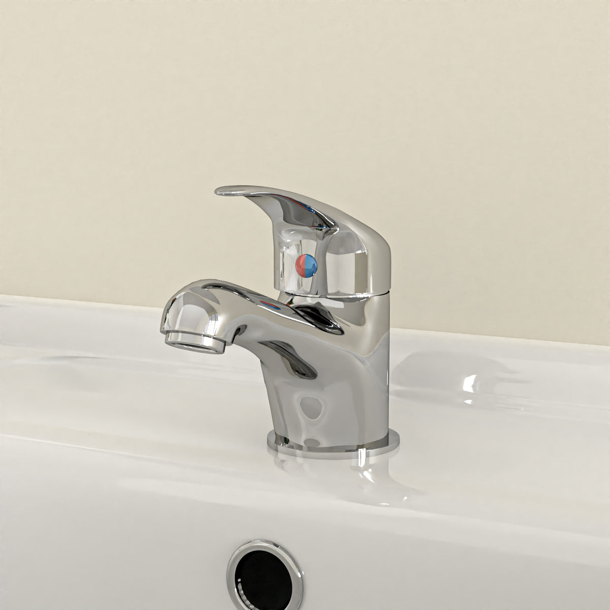 1700mm Round Bath With Front Panel, Vanity and Toilet, Bath Filler and Basin Mixer Tap