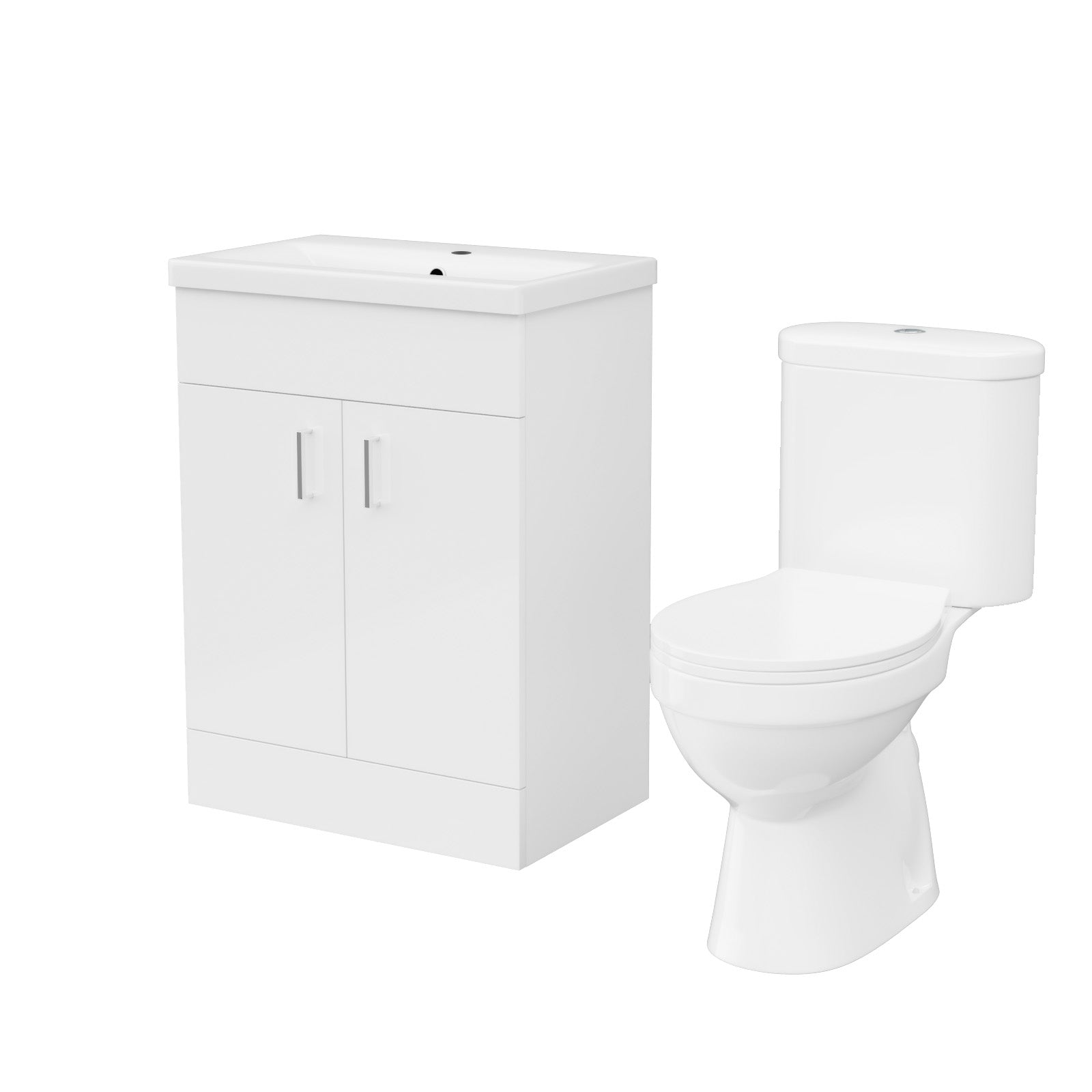 Nanuya 500mm Flat Pack Vanity & WC Toilet Pan