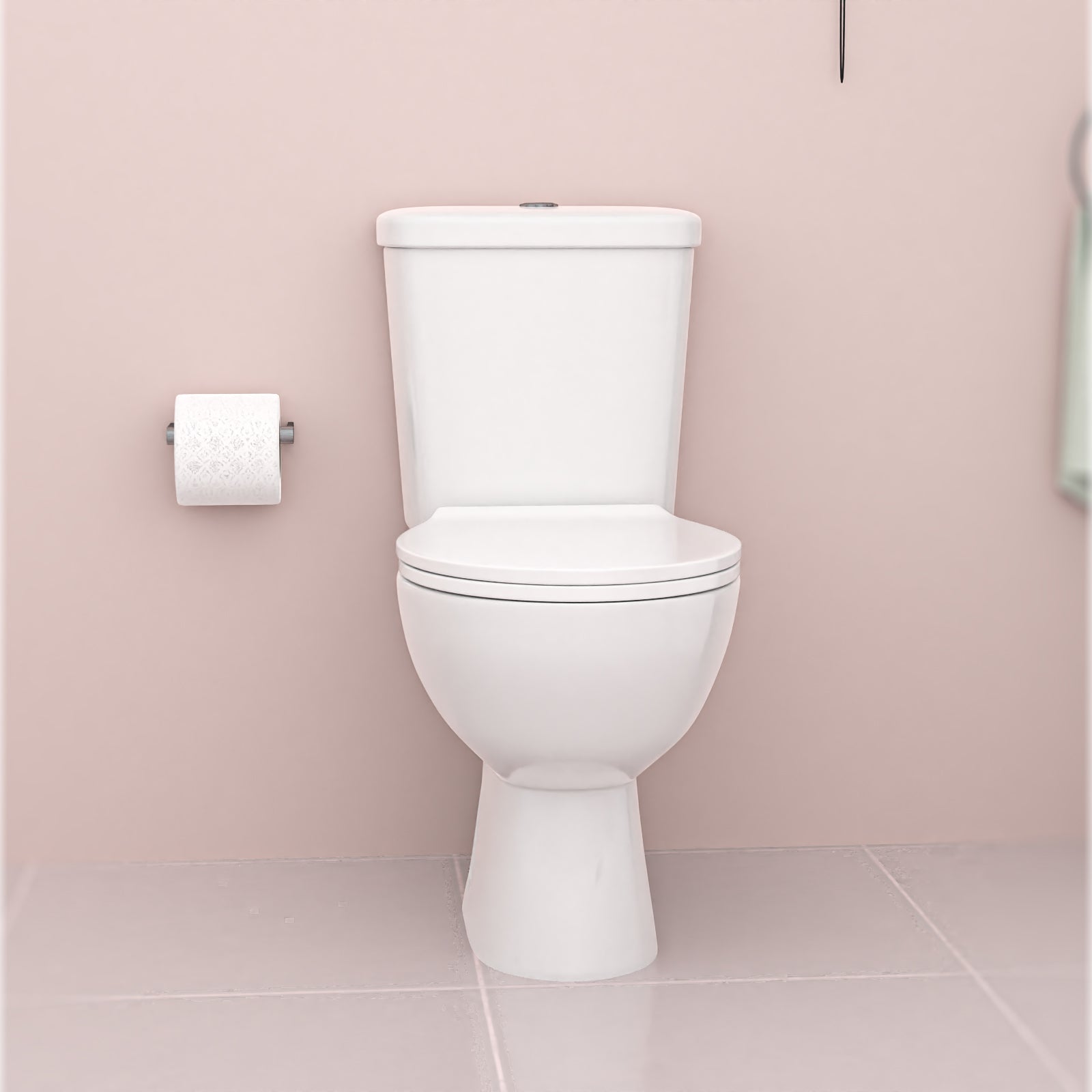 Ellen White Vanity Toilet & Chrome 900mm Quadrant Enclosure Tray with Exposed Shower