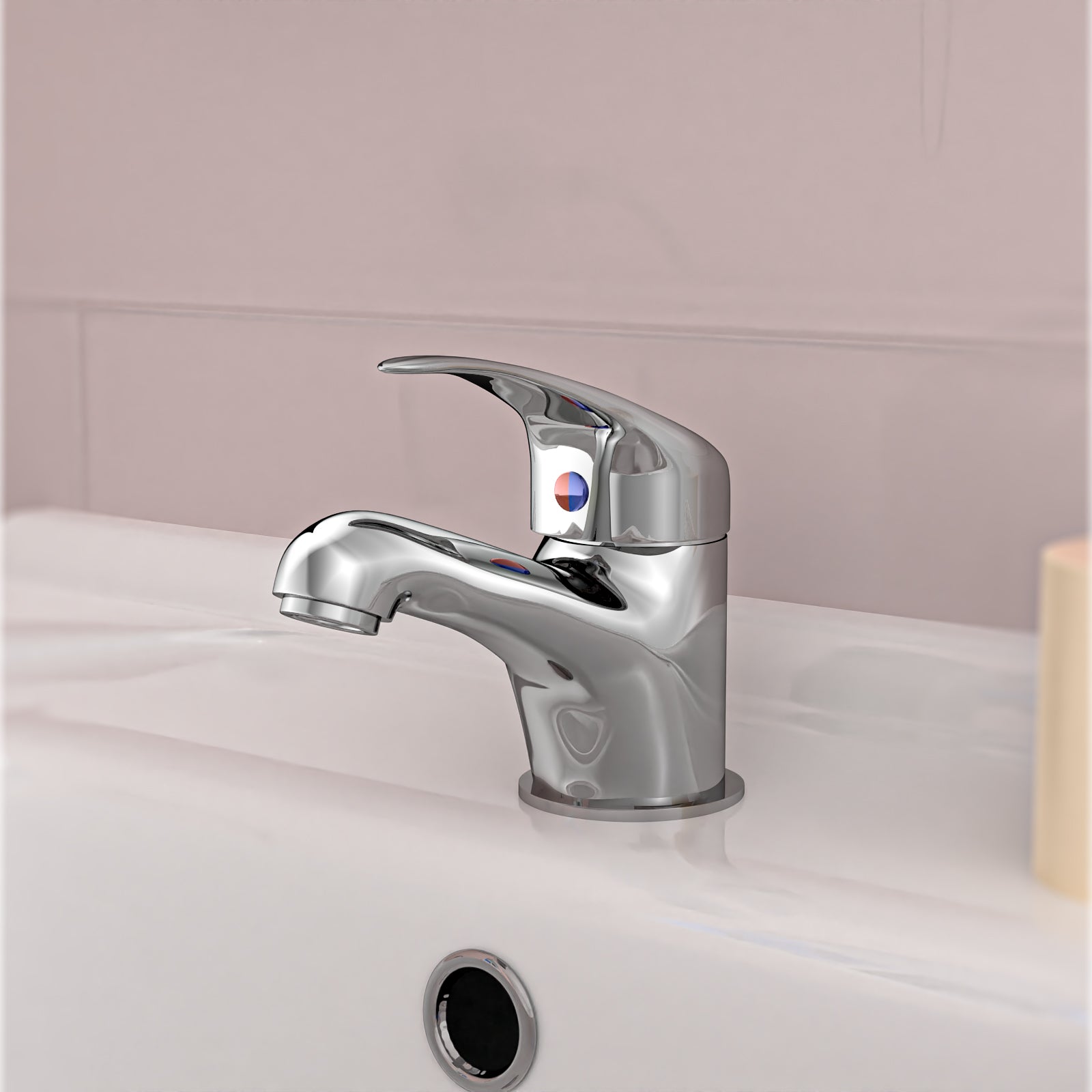 Ellen White Vanity Toilet & Chrome 900mm Quadrant Enclosure Tray with Exposed Shower