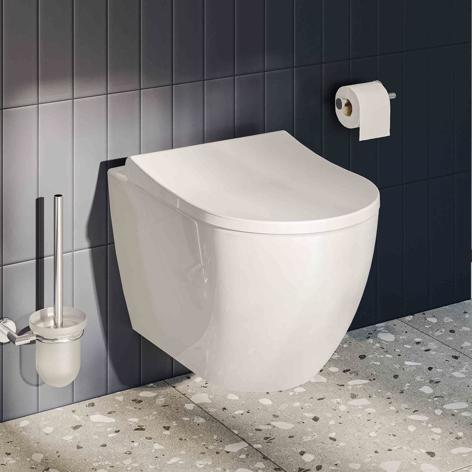 Ellen Rimless Wall Hung Toilet with Seat and Cover