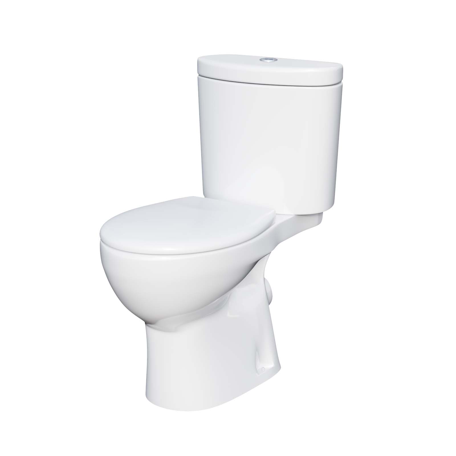 Bath Suite Toilet Basin Round Bath With V Basin and Showers Mixer White