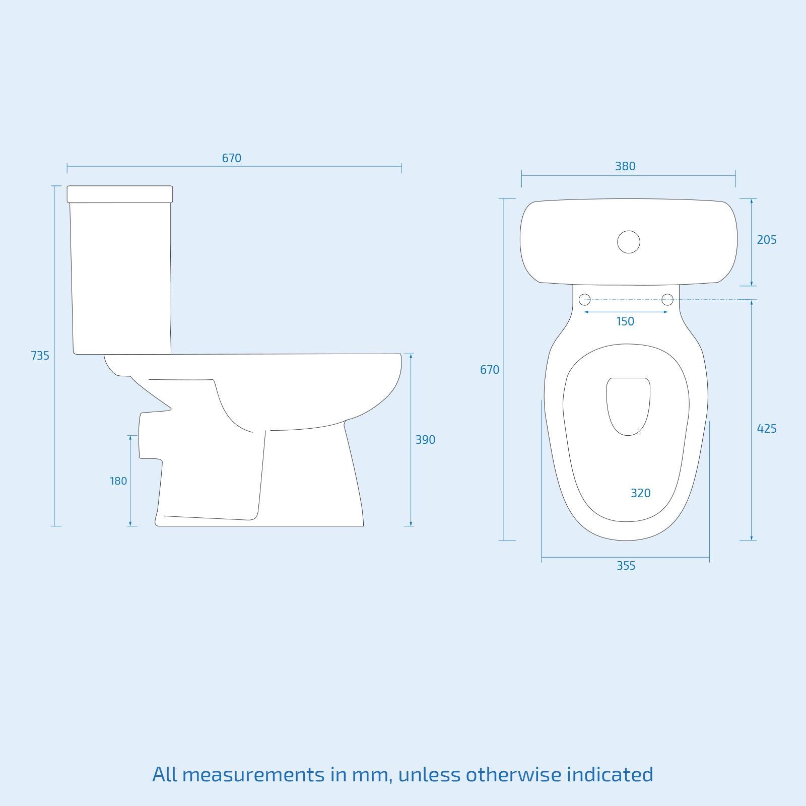 Nanuya White 400mm Basin Sink Vanity Unit and WC Toilet Set