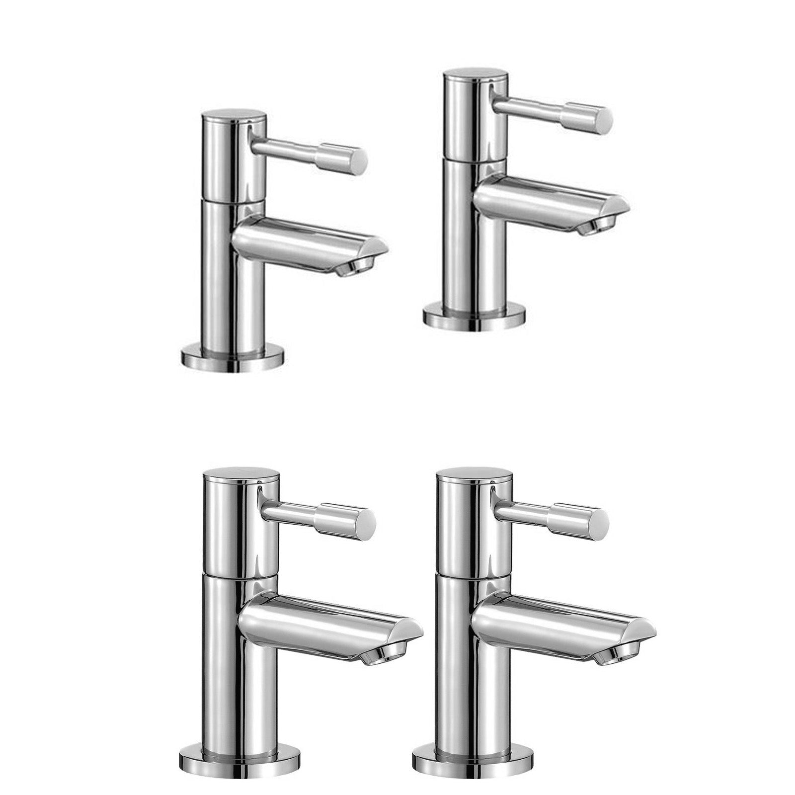 Marc Modern Set Of Twin Basin Taps & Twin Bath Filler Taps