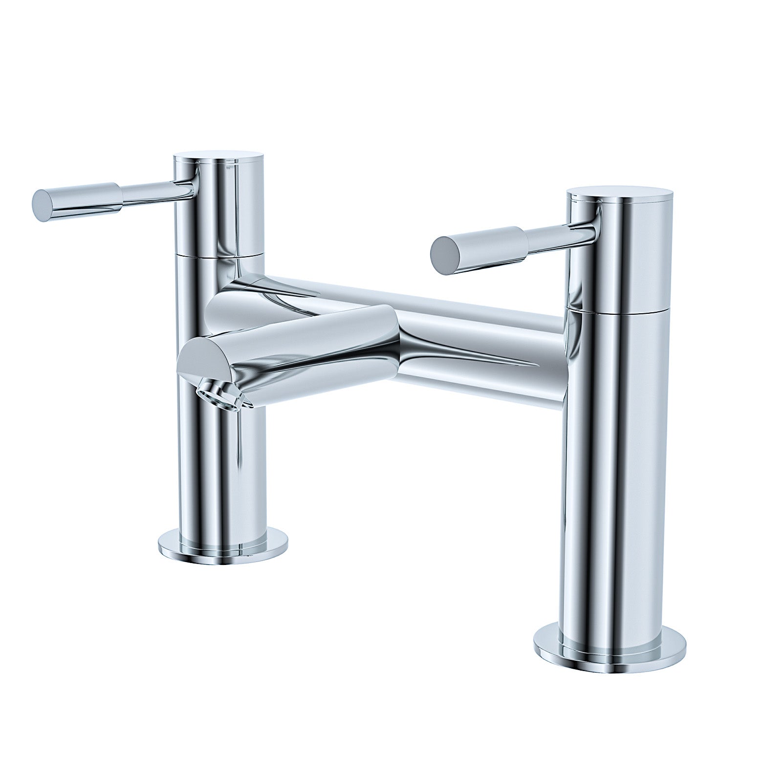 Marc Round Chrome Bridge Deck Mounted Bath Filler Tap