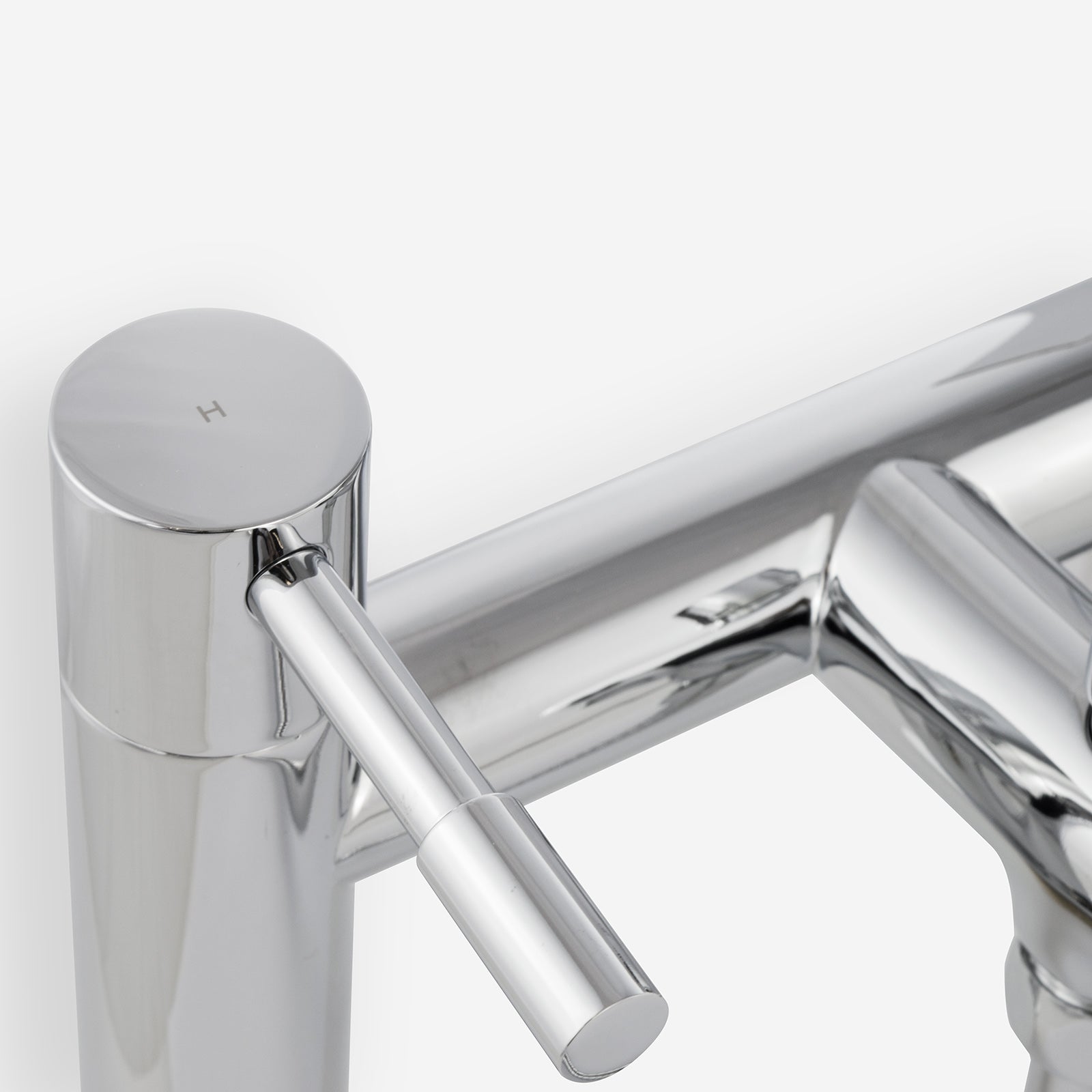 Marc Modern Set of Two Basin Taps & Deck Mounted Bath Filler Tap