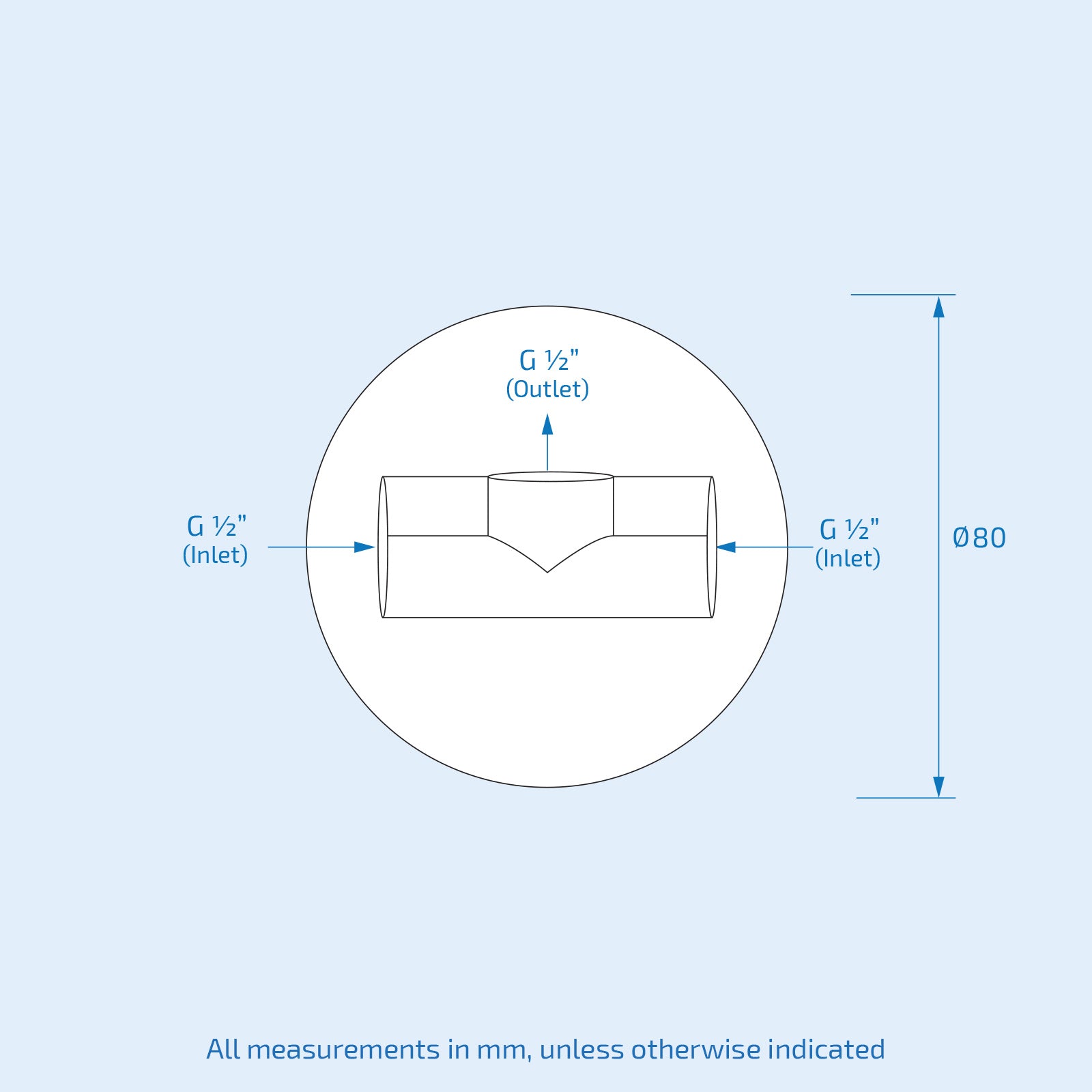 Round Chrome Concealed Shower Mixer Valve, Slider Rail Kit with Handset & Elbow