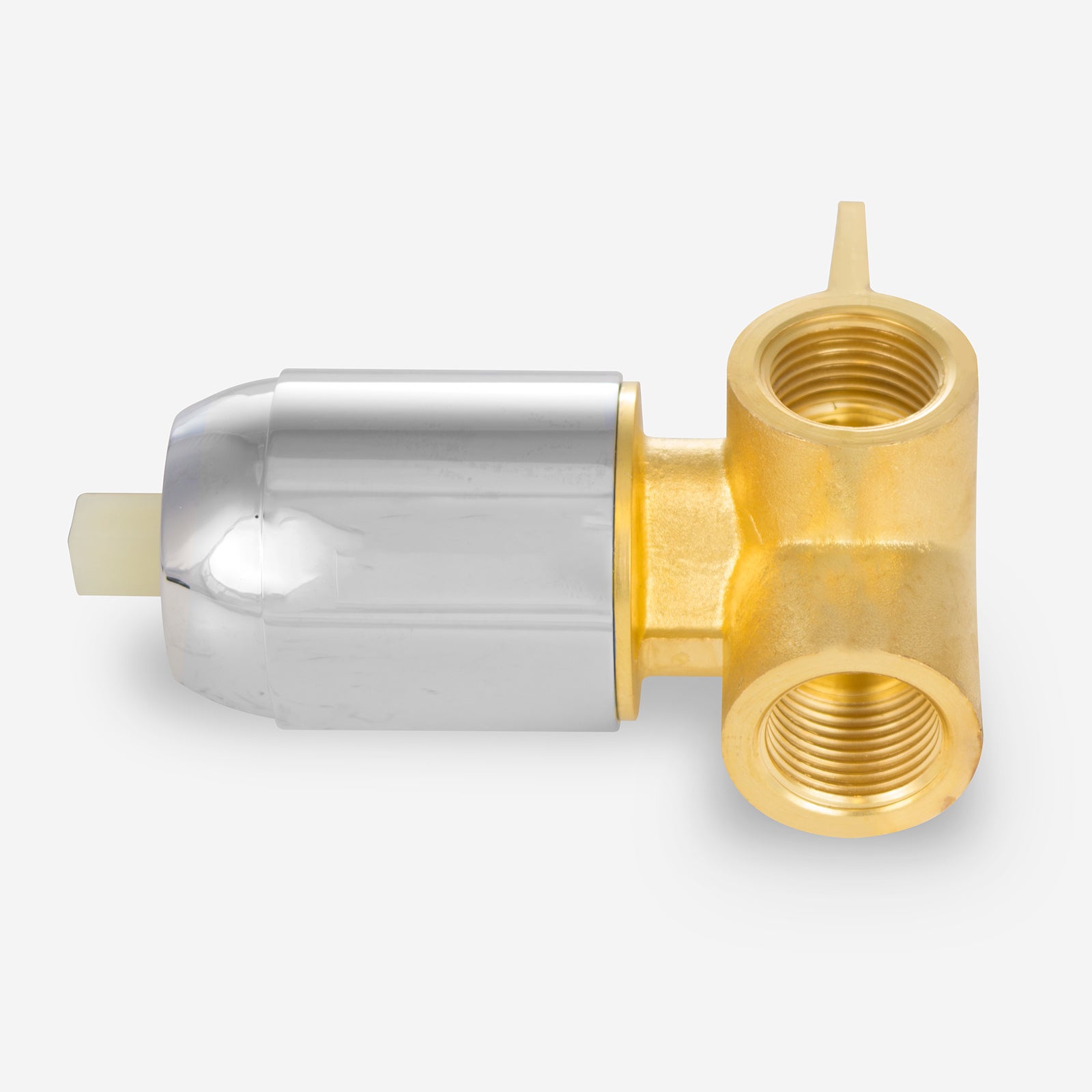 Round Chrome Concealed Shower Mixer Valve, Slider Rail Kit with Handset & Elbow