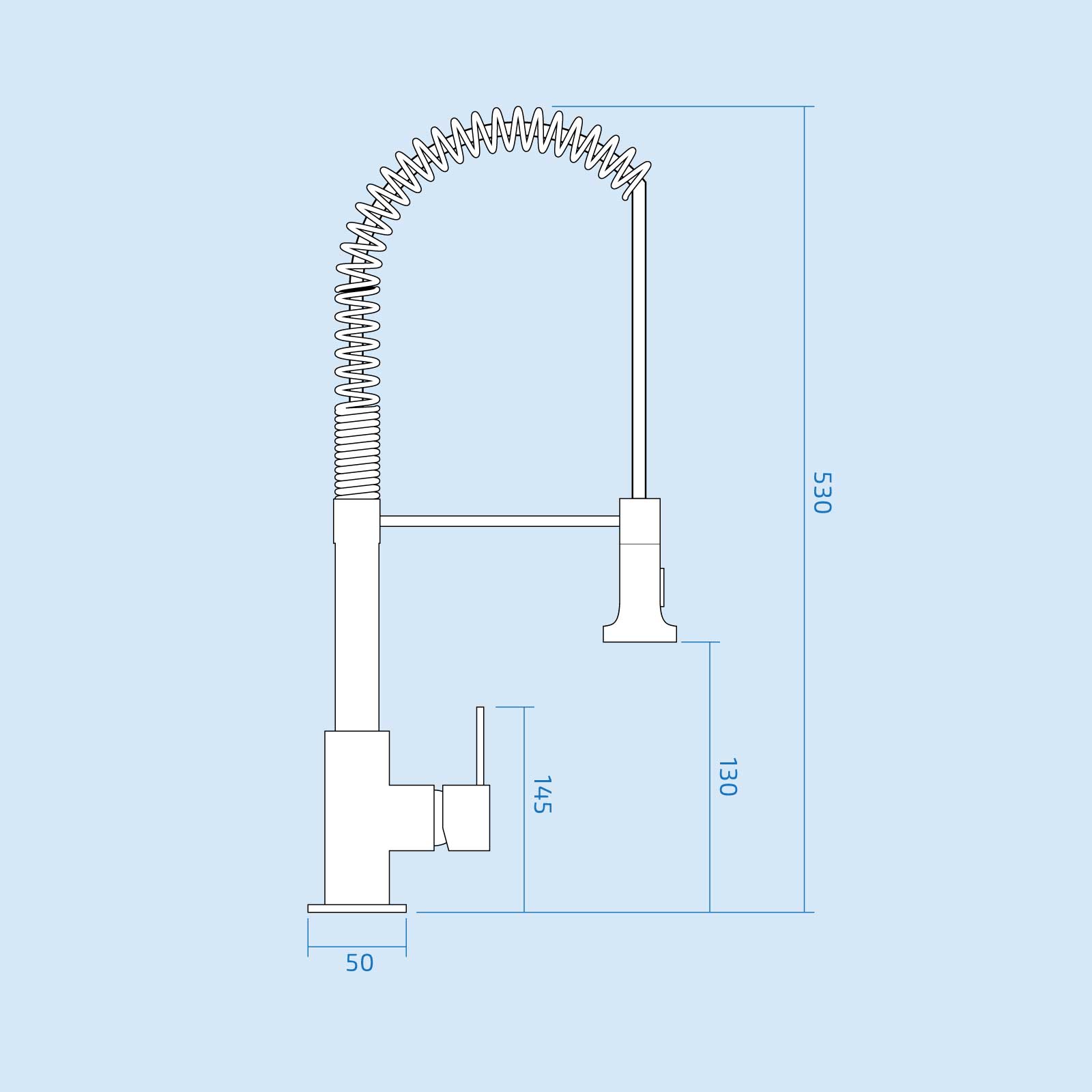 Modern Kitchen Sink Mono Mixer Tap With Pull Out Spray Spout