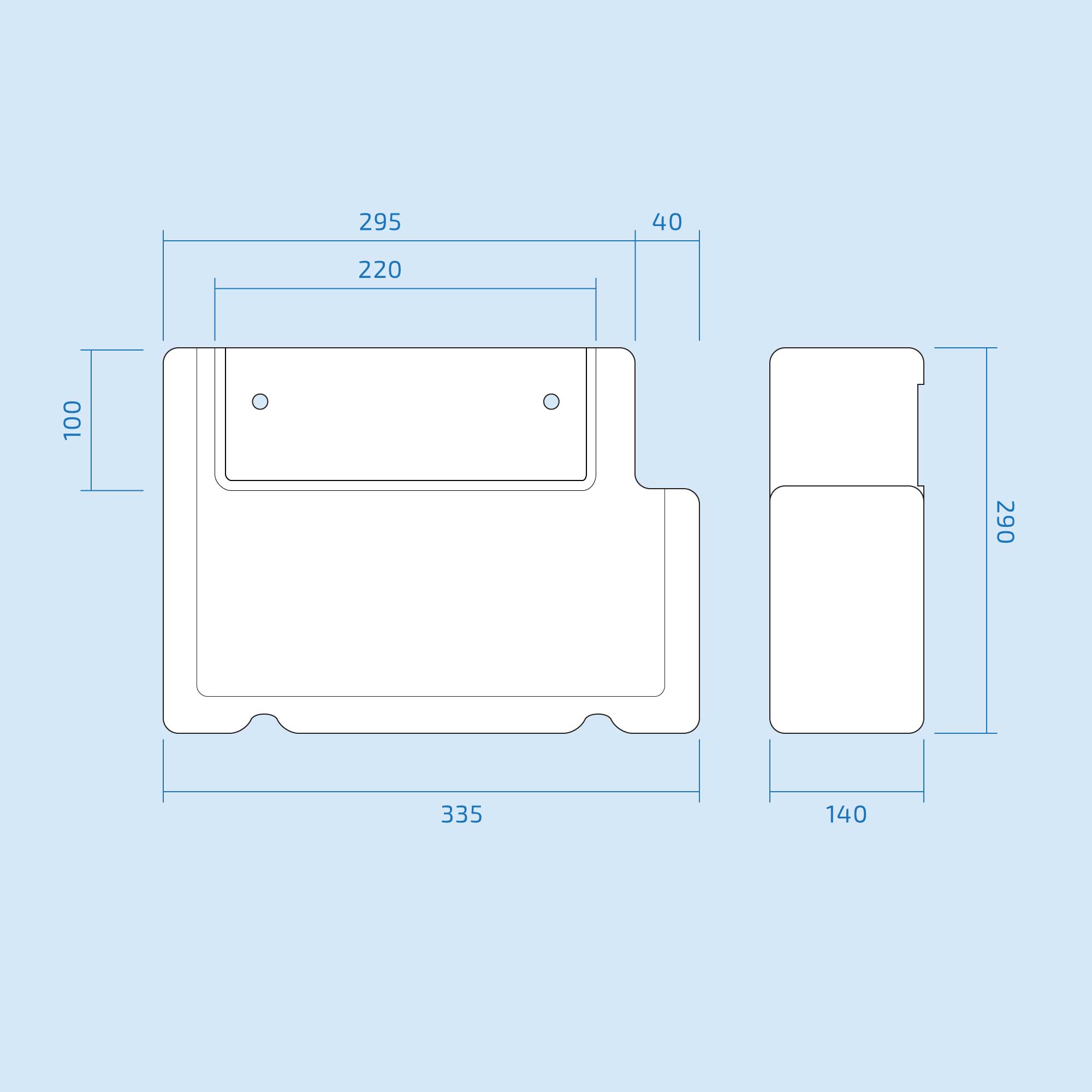 Ellen 500mm Back To Wall White Gloss Toilet Cistern Unit & Cistern