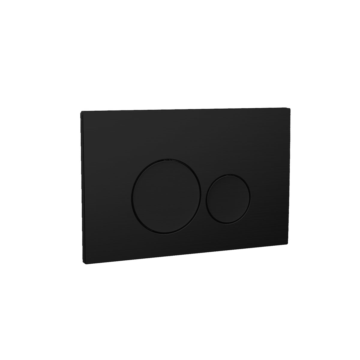 Wall Hung 1.13m Toilet Cistern Frame with Matte Black Round Button Flush Plate