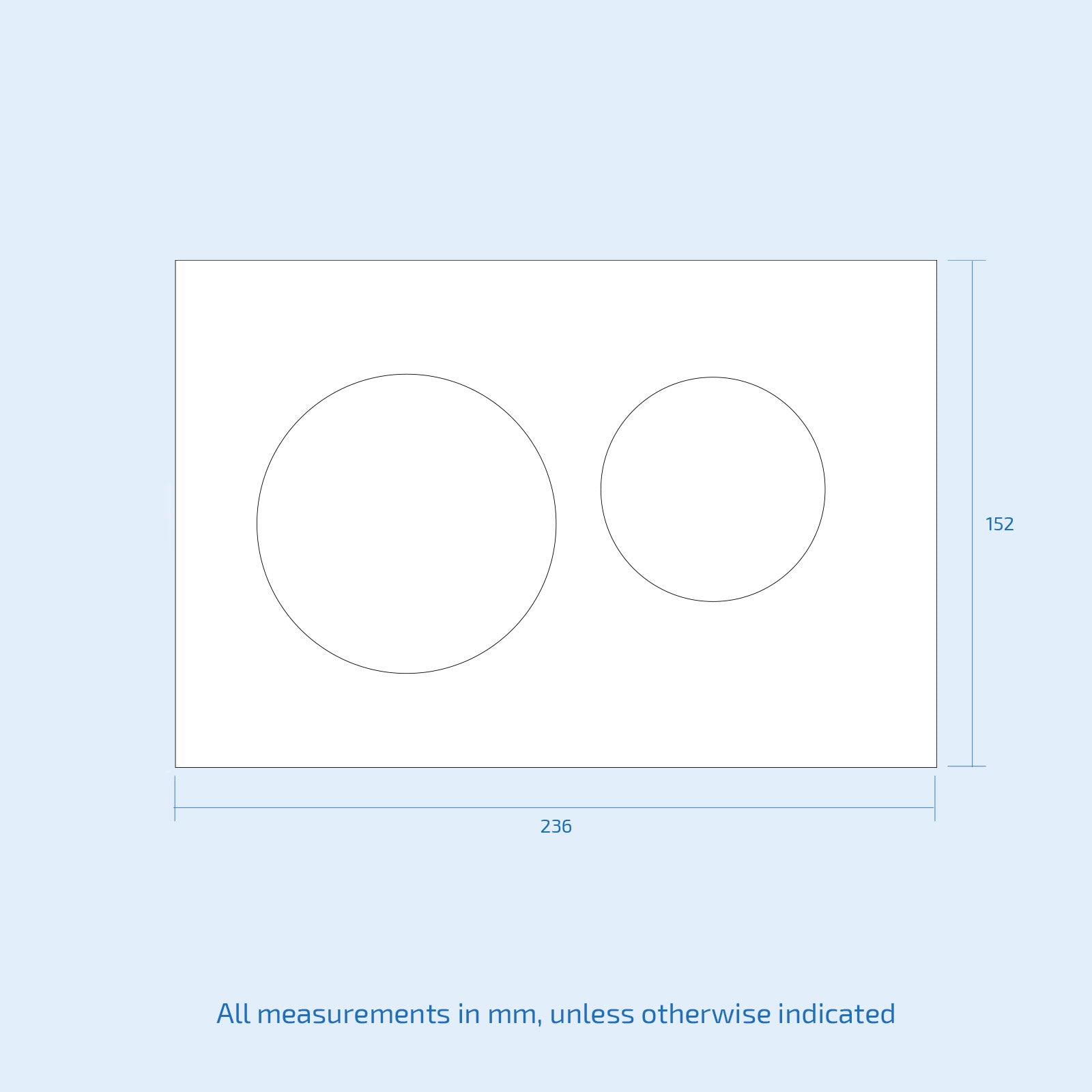 Brushed Brass Round Button Flush Plate