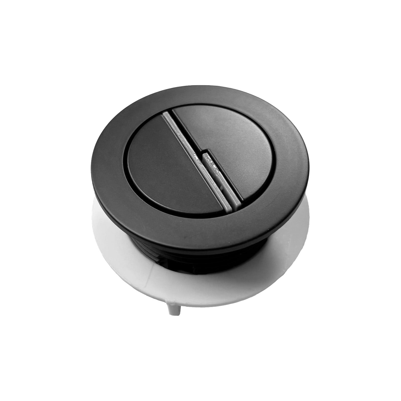 Matt Black Round WC Push Button