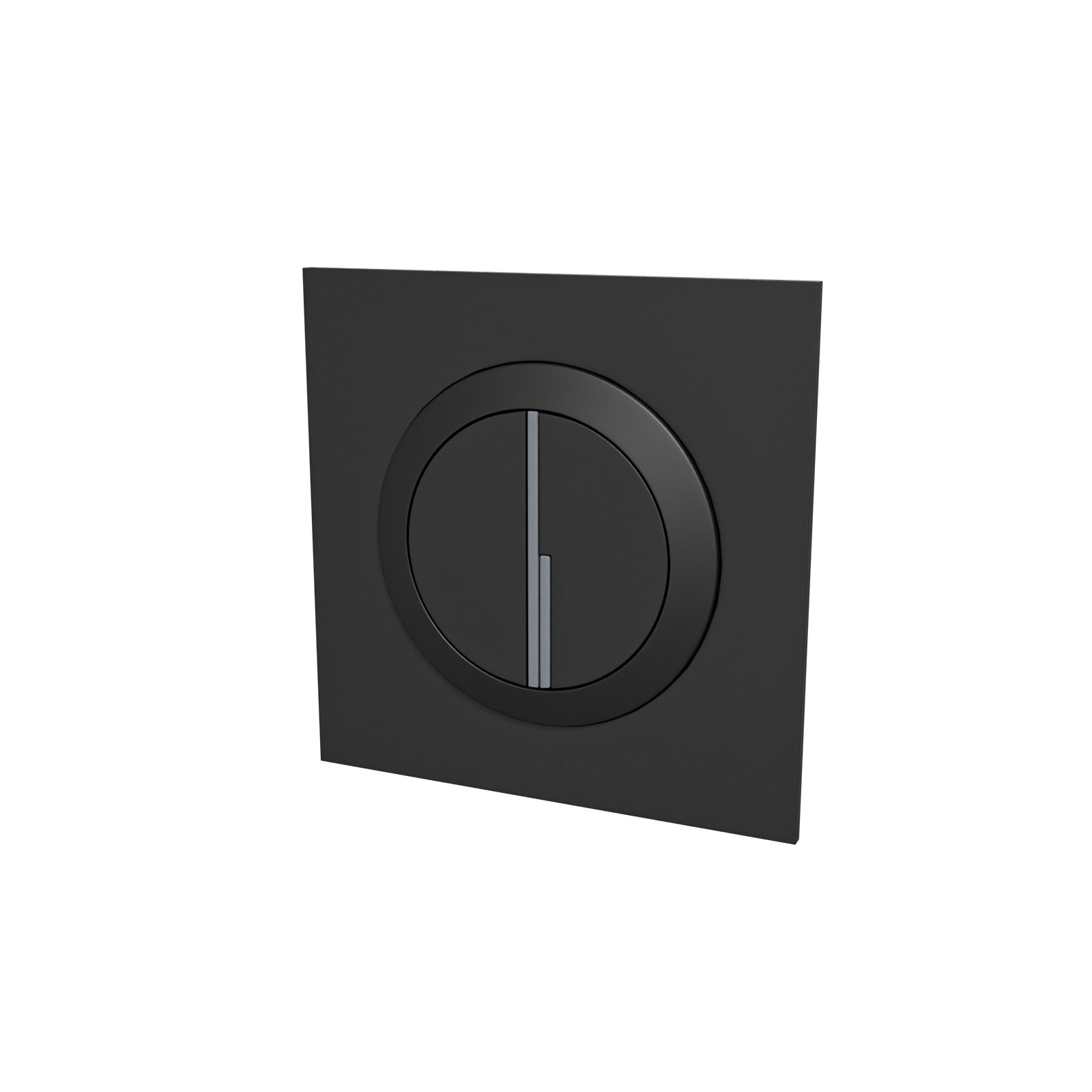 Matt Black Round WC Push Button