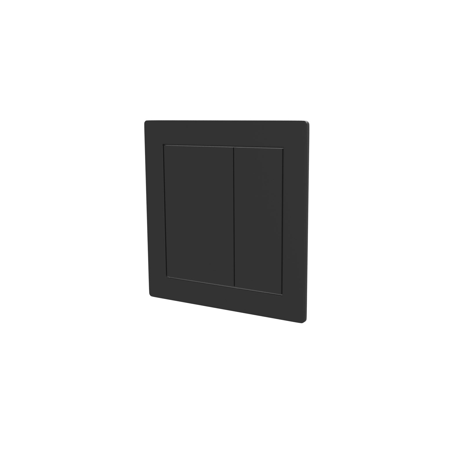 Matt Black Square WC Push Button